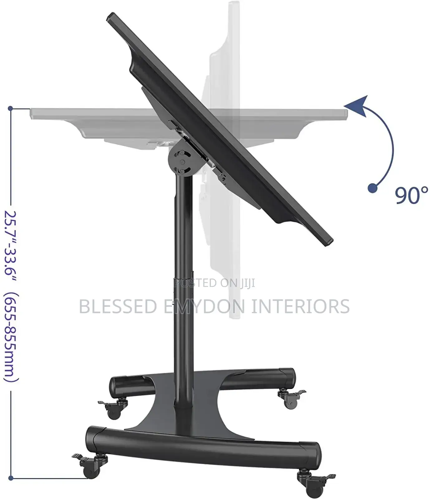 Mobile Tv Cart for Led Tv / Screens Sized 32′′-75” ( Ava50)