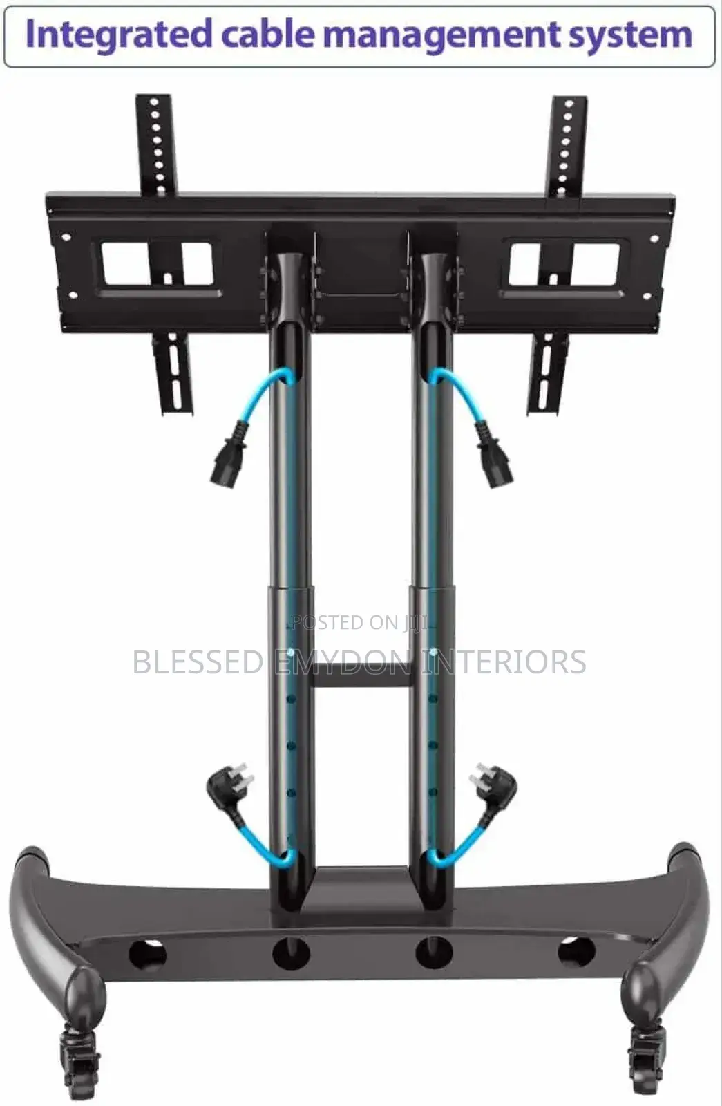 Mobile Tv Cart for Led Tv / Screens Sized 32′′-75” ( Ava50)