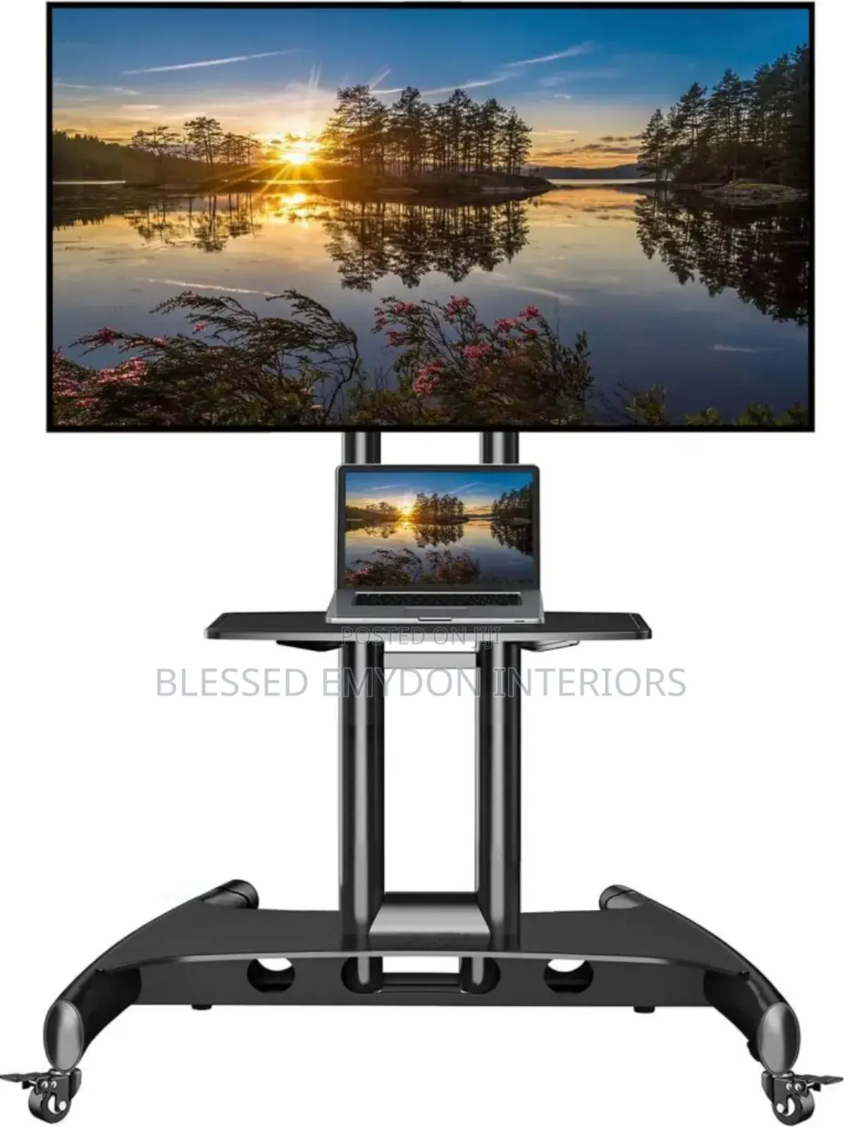 Mobile Tv Cart Stand With Wheels for 32′′-75′′ Tv’S(Ava1500-60-1p)