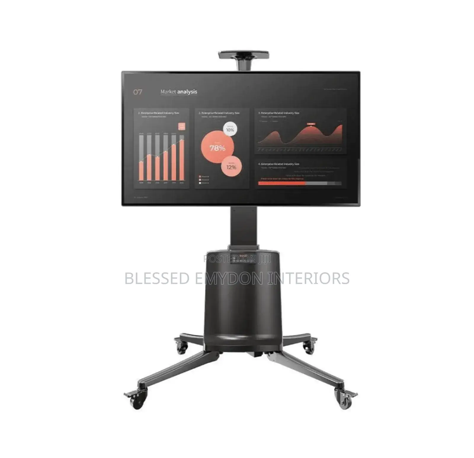 Motorized Tv Cart for Heavy Weight 55′′ – 85′′ Tv’S (Tw85)