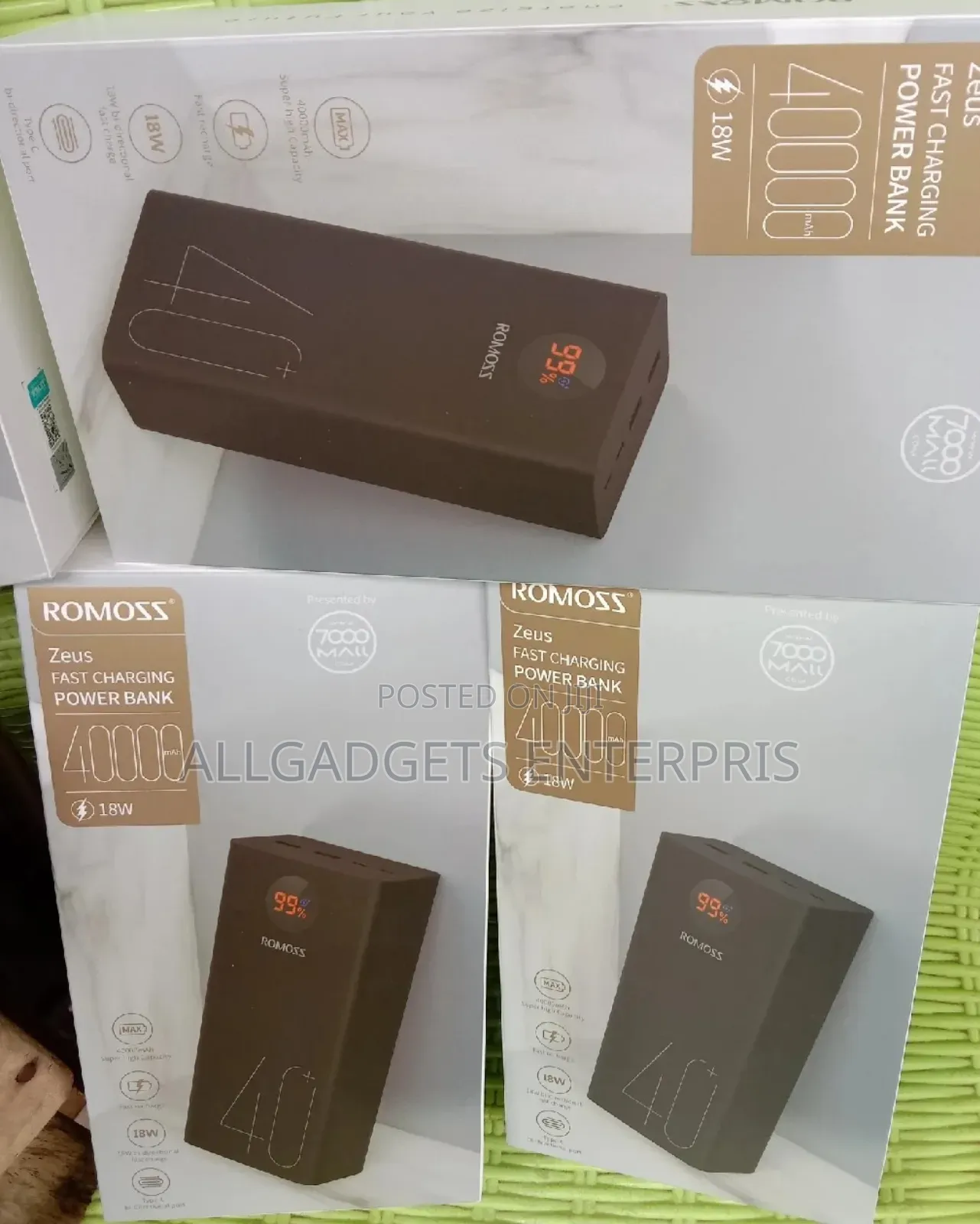 40000mah Fast Charging Romoss Power Bank