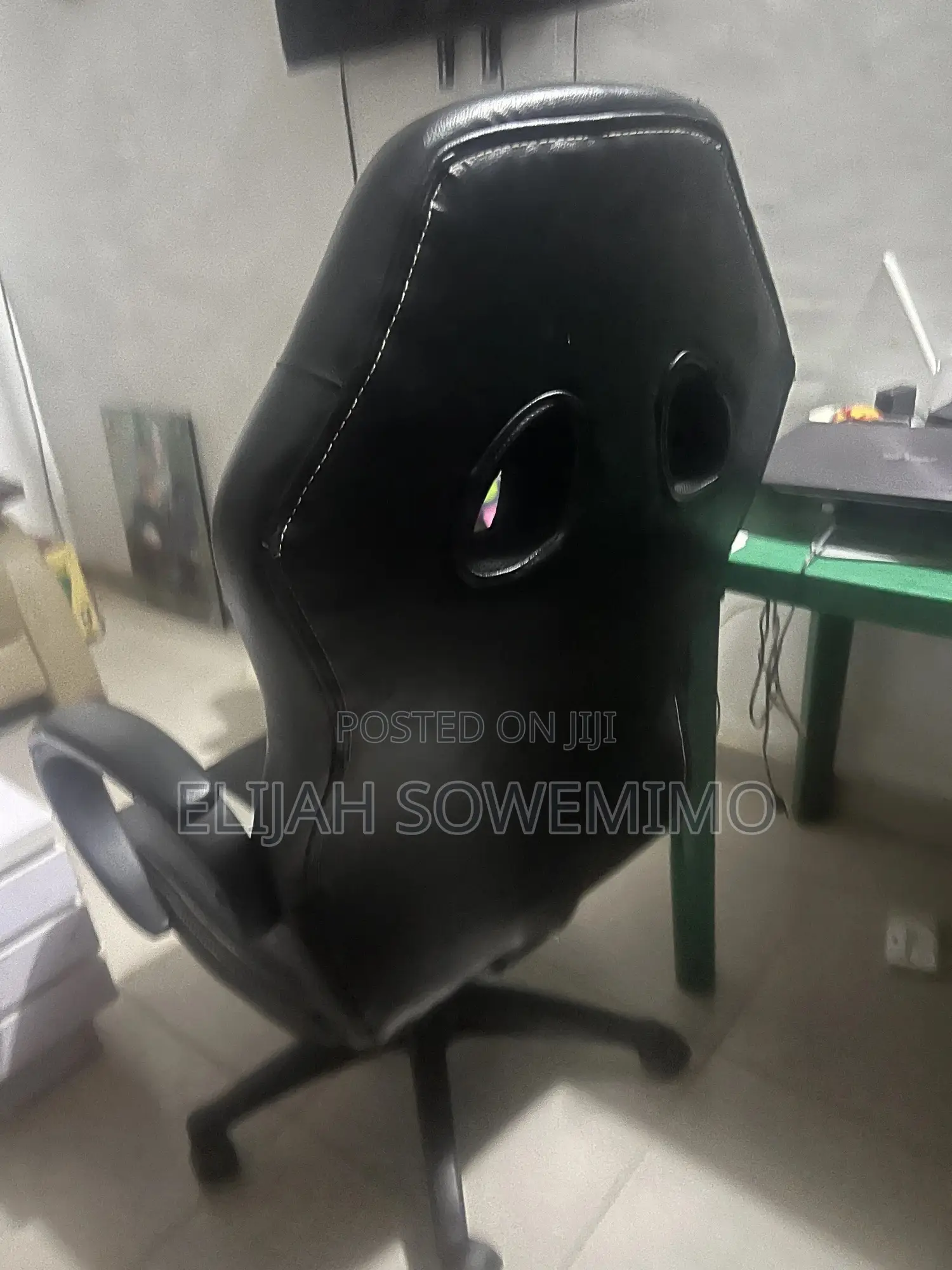 Gaming Chair + Plastic Chair Table | Neatly Used
