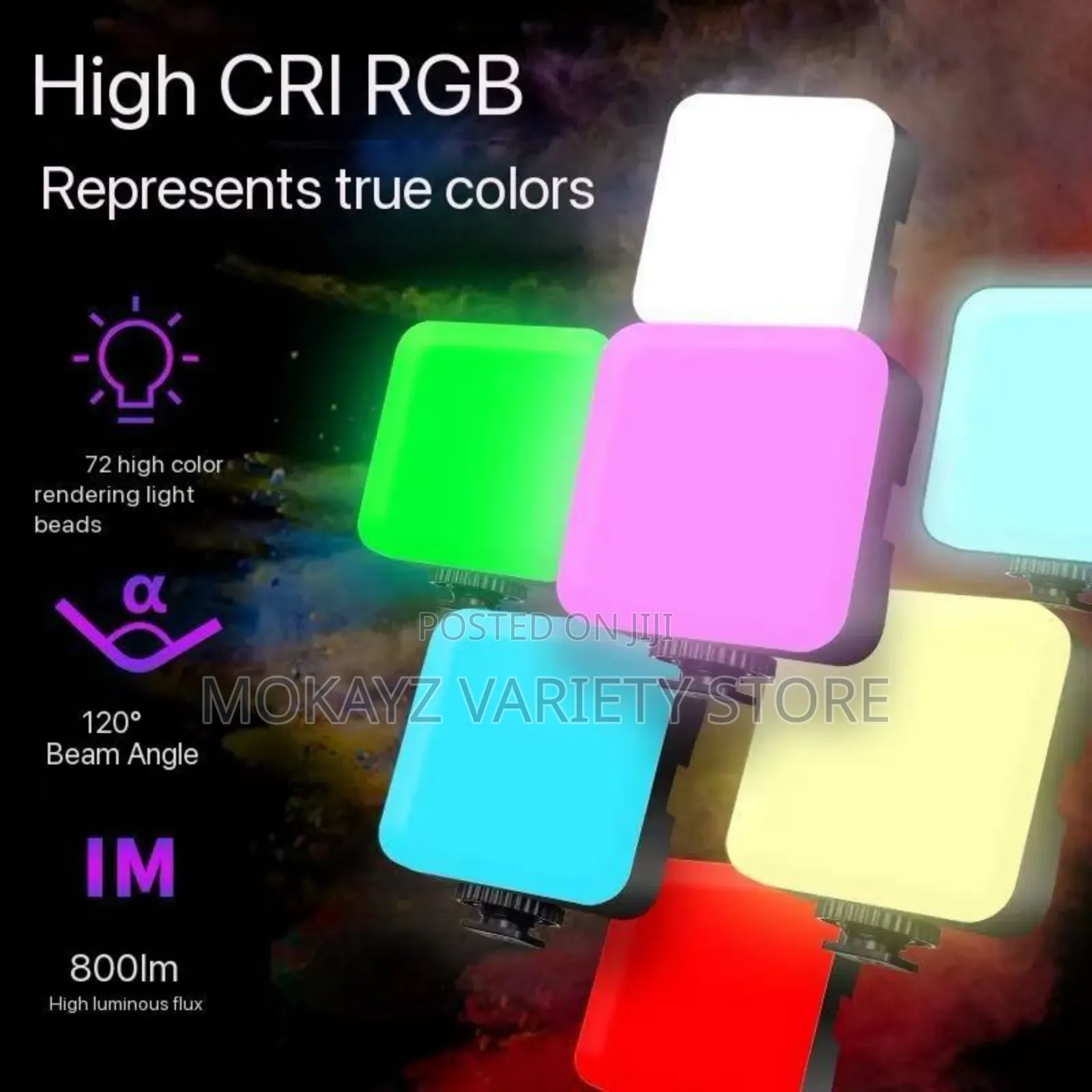 Mini Rechargeable Influencer RGB Cube Light