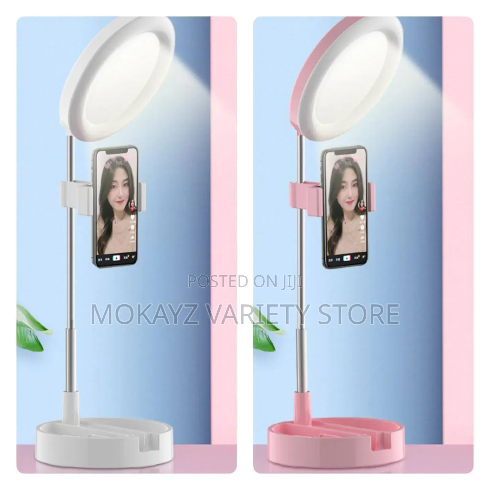 Multipurpose Tabletop Ringlight Phone Holder