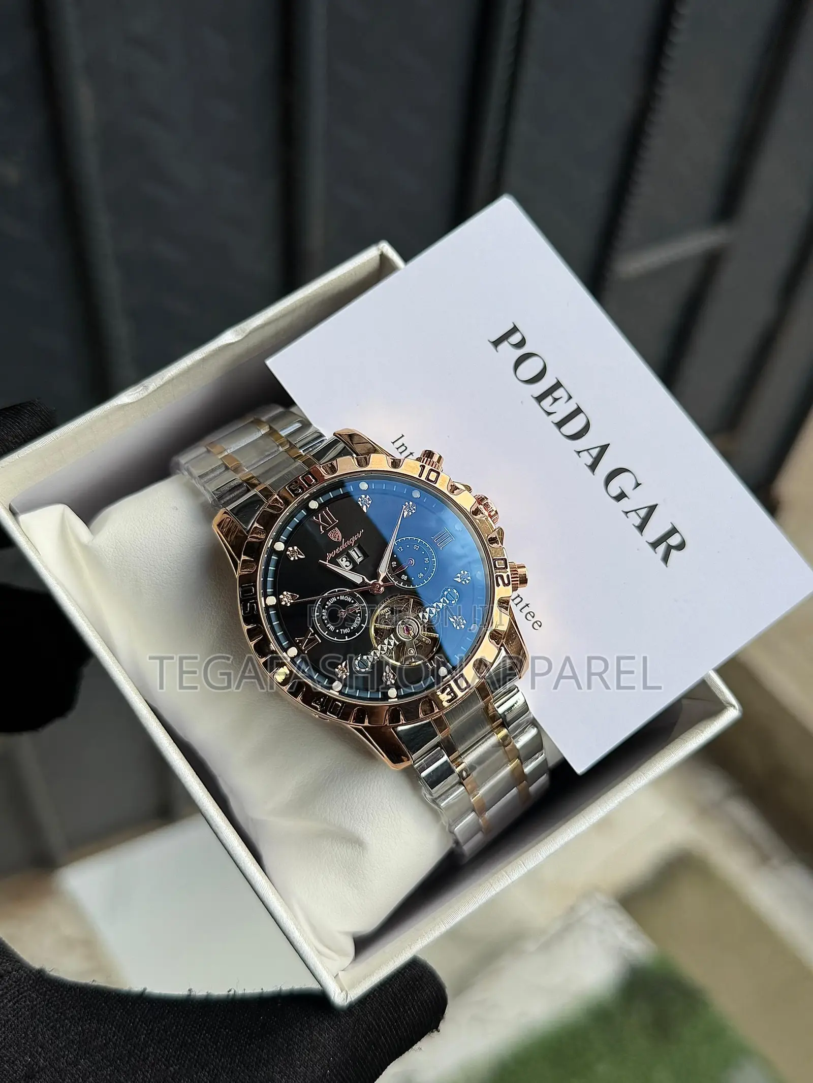 High Quality Poedagar Chronographic Mechanical Wristwatch