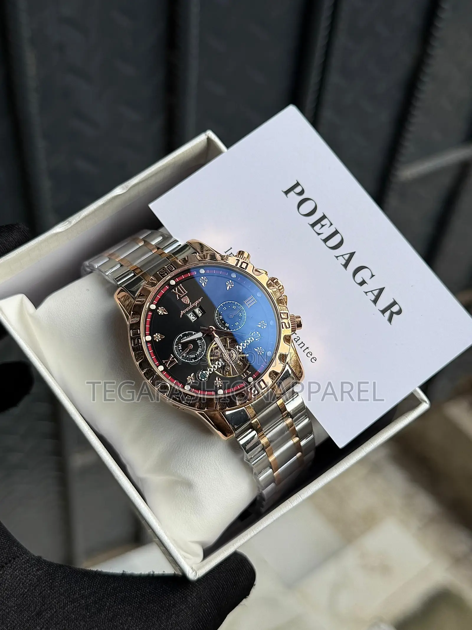 High Quality Poedagar Chronographic Mechanical Wristwatch