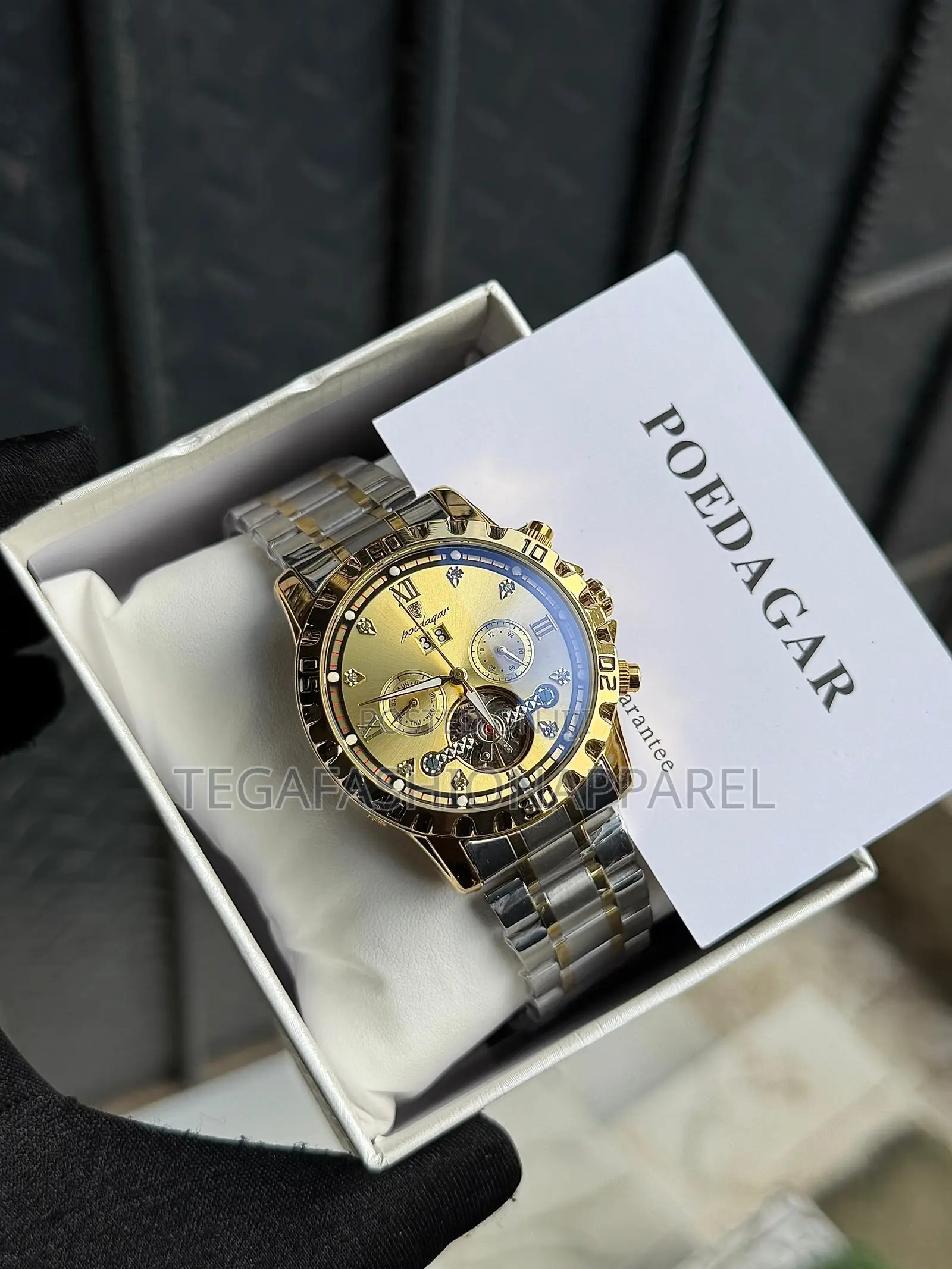 High Quality Poedagar Chronographic Mechanical Wristwatch