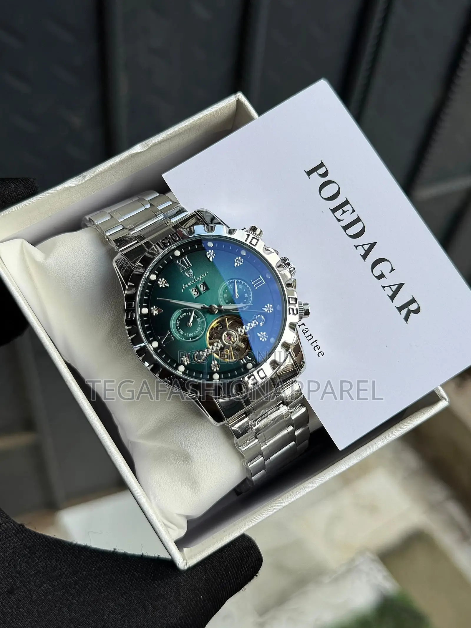 High Quality Poedagar Chronographic Mechanical Wristwatch