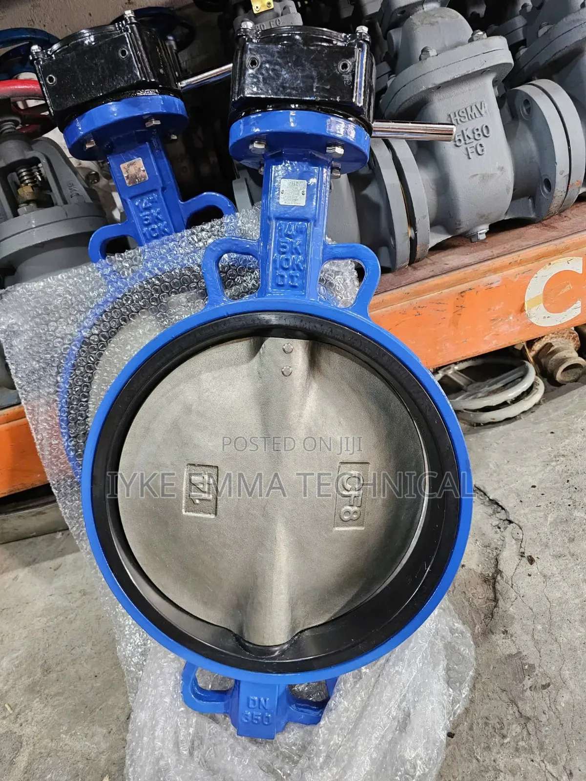 Gear Operated Wafer Butterfly Valve Dn 300