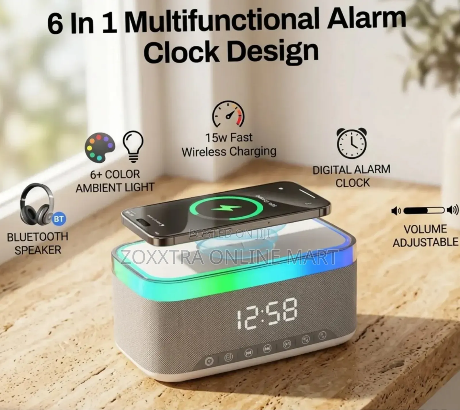 Smart 6-in-1 Bluetooth Speaker Wireless Hub