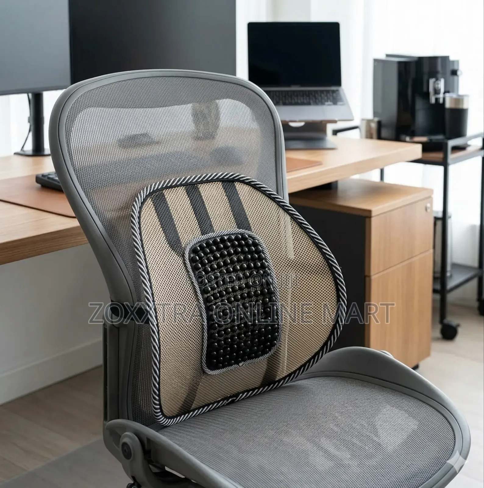 Mesh Lumbar Support Back Massage Cushion