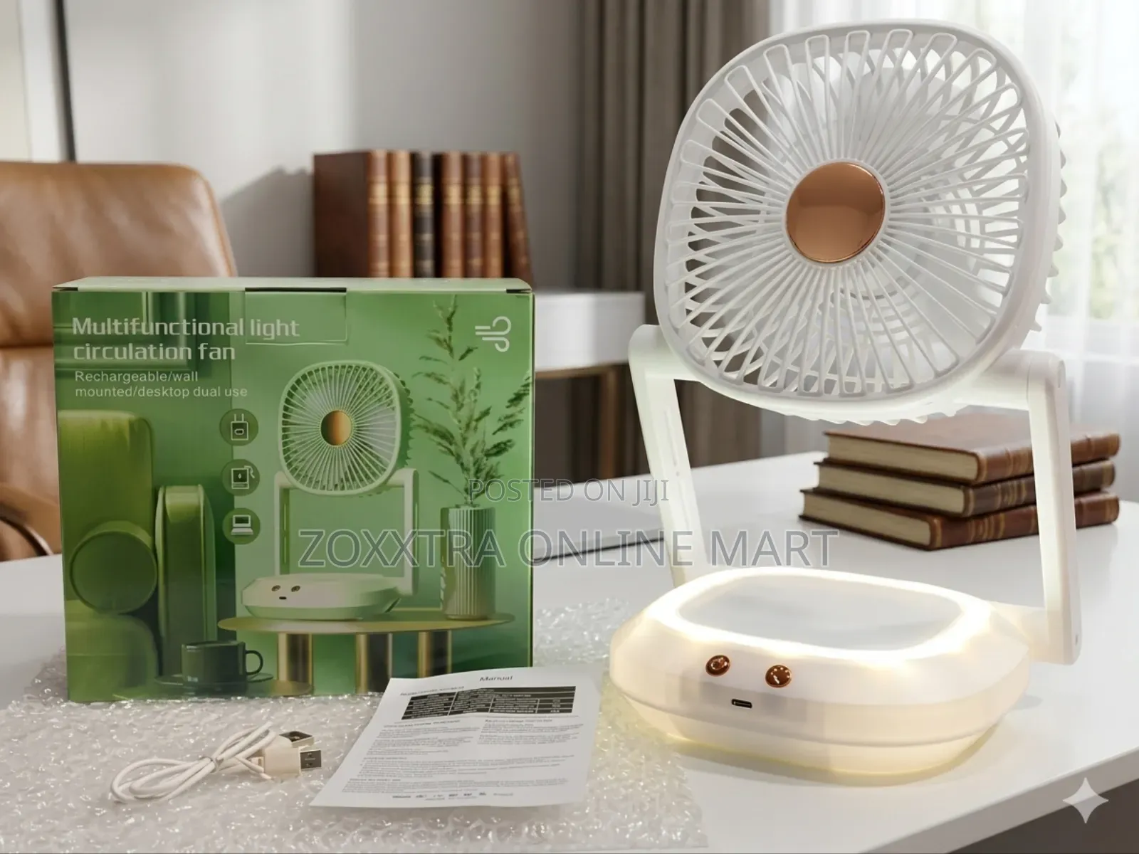 Multifunctional Rechargeable Fan