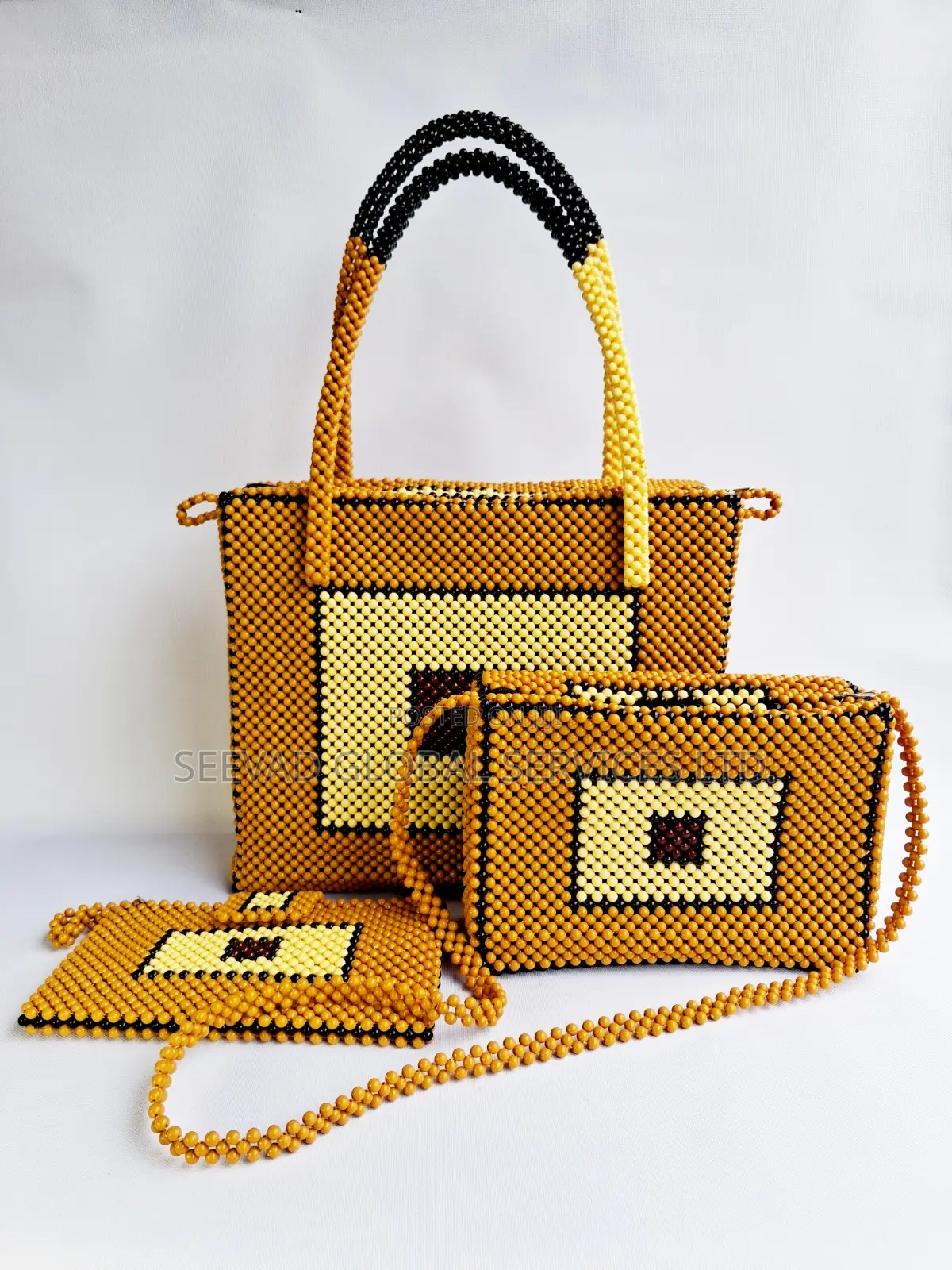 3 in 1 Ladies Hand Made Beaded Bag