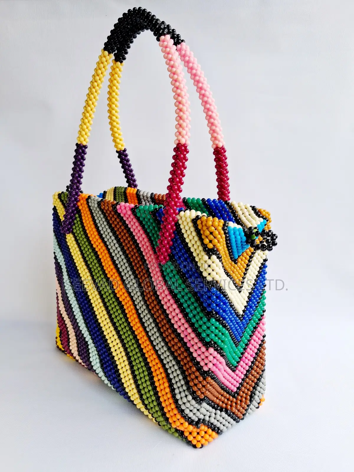 Women's 3 in 1 African Beaded Hand Bag