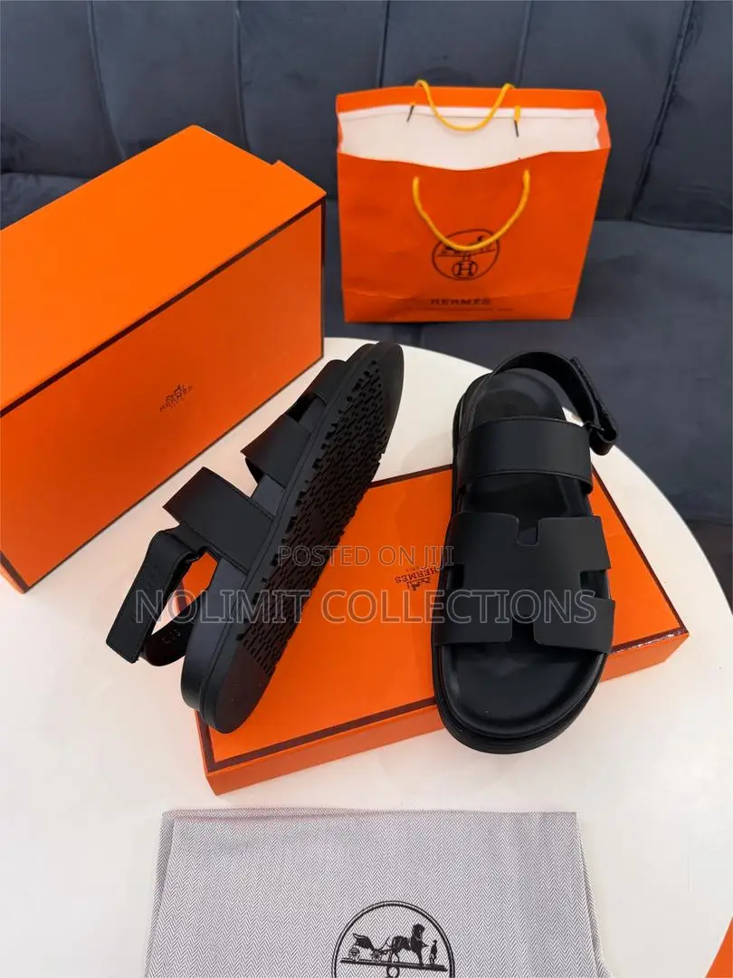 Hermes Chypre Leather Sandals