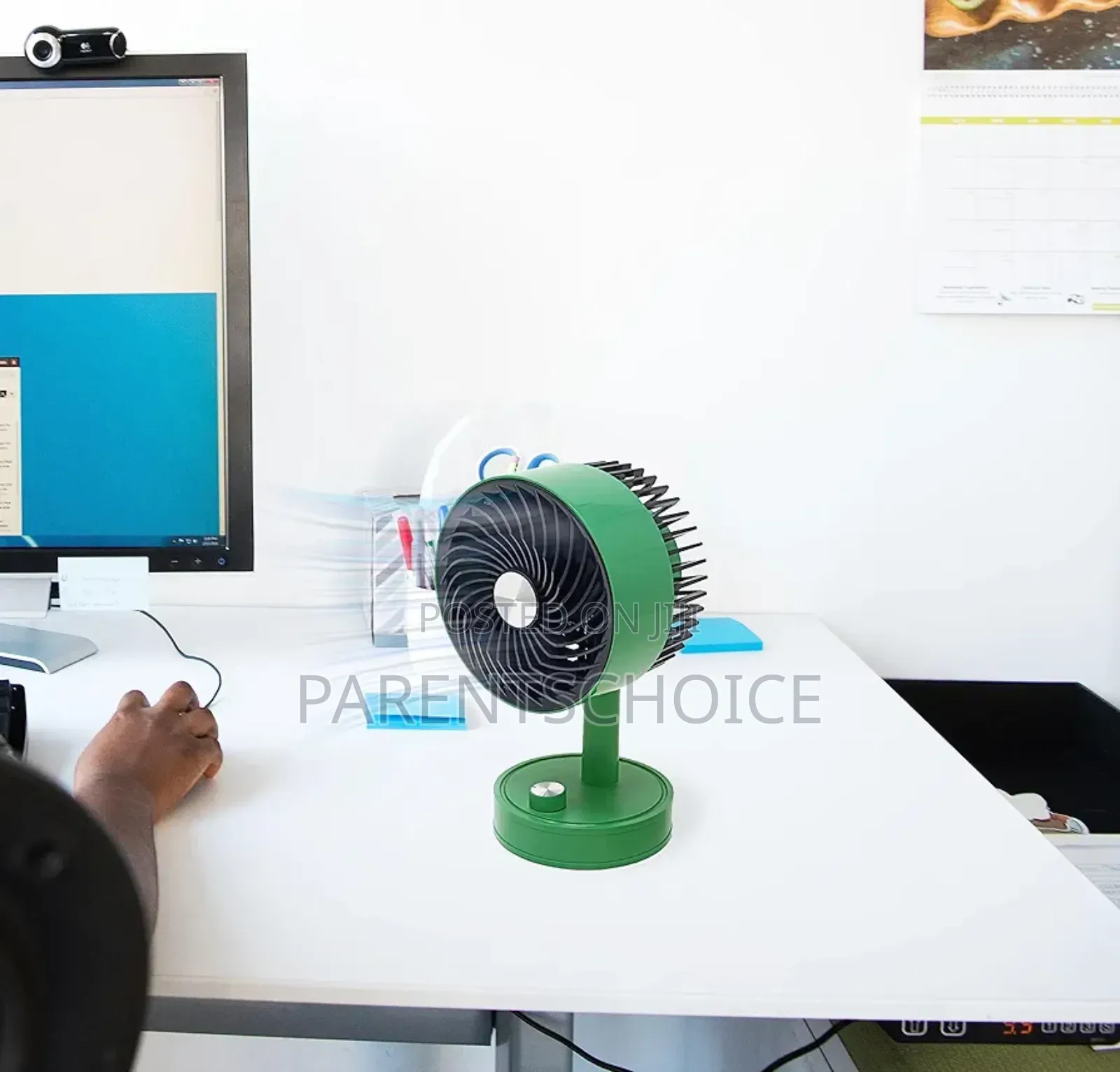 Iwin Energy Super Mini Rechargeable Desktop Fan 5inches Iw8038-A