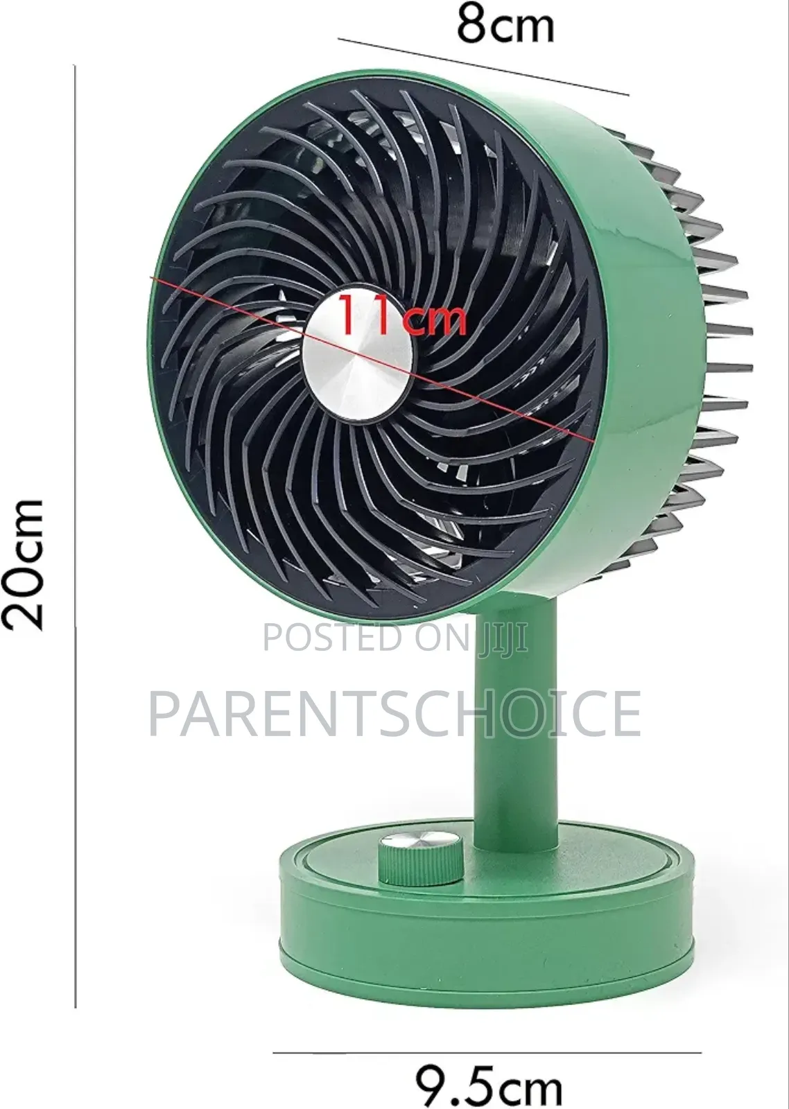 Iwin Energy Super Mini Rechargeable Desktop Fan 5inches Iw8038-A