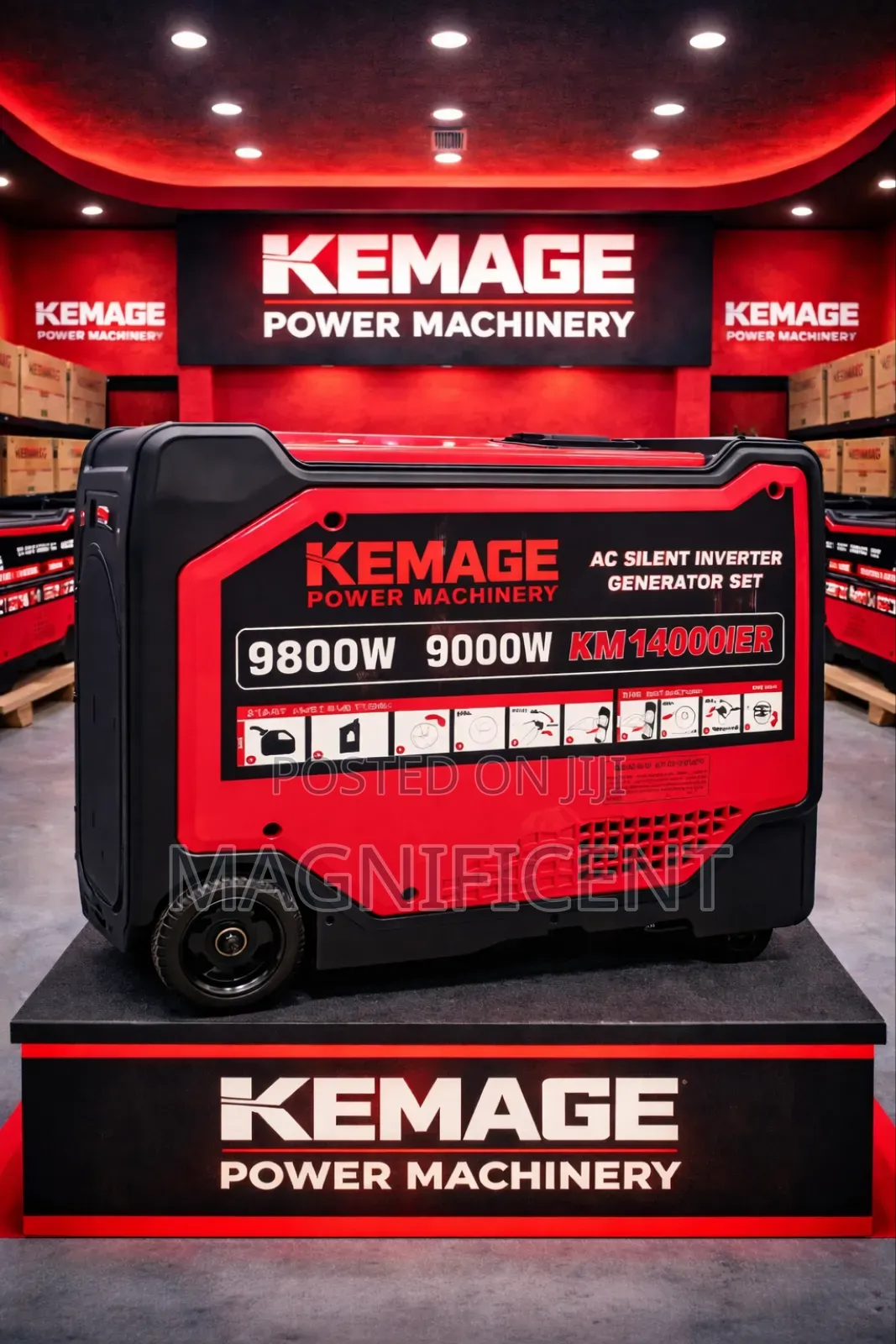 10kva Kemage 9000w Silent Inverter Gener Power Portable Super Quiet