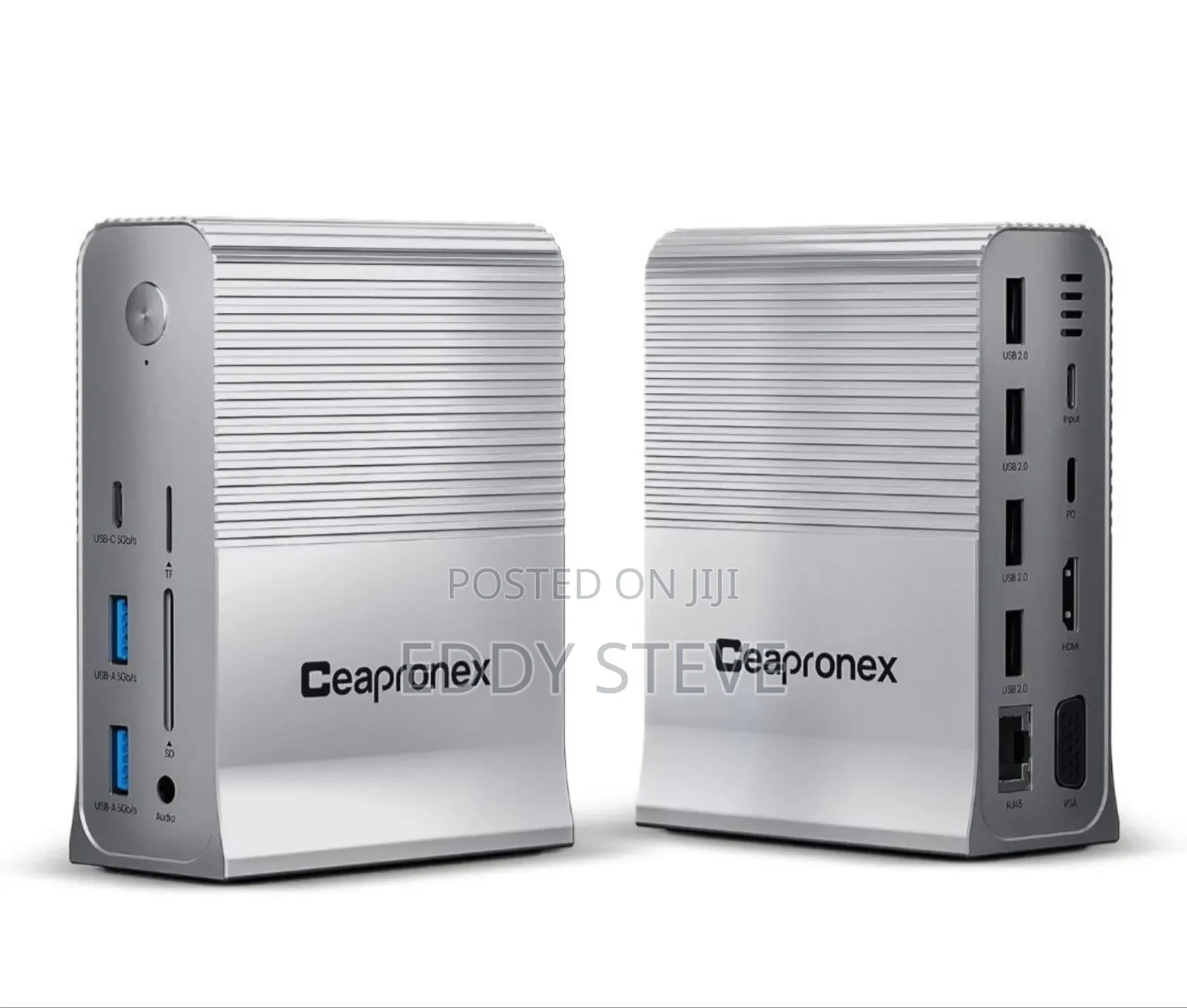 Ceapronex Laptop Docking Station Dual Monitor, 15 in 1 Hdmi, Vga