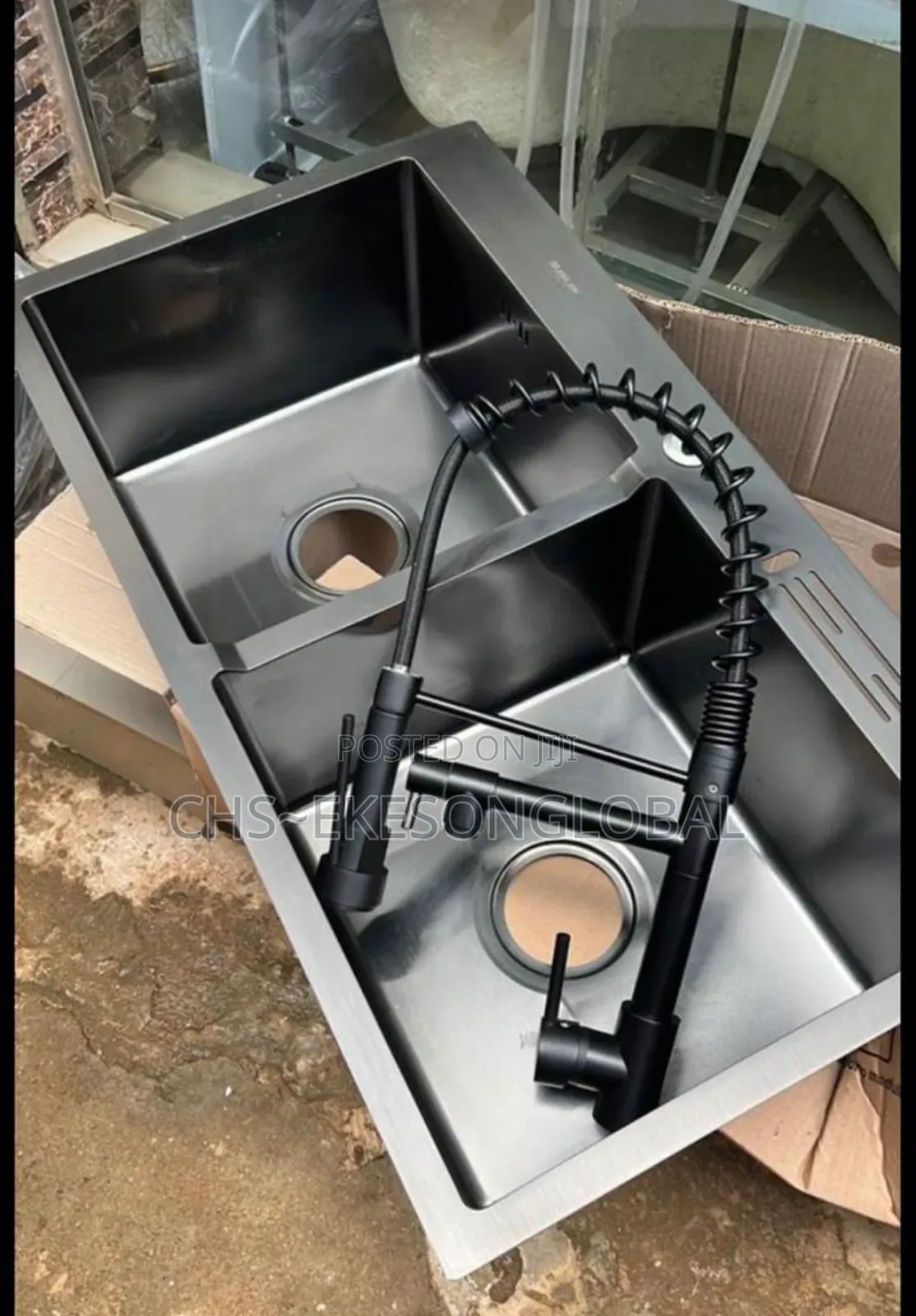 Handmade Black Luxury Kitchen Sink Mixer No Follow