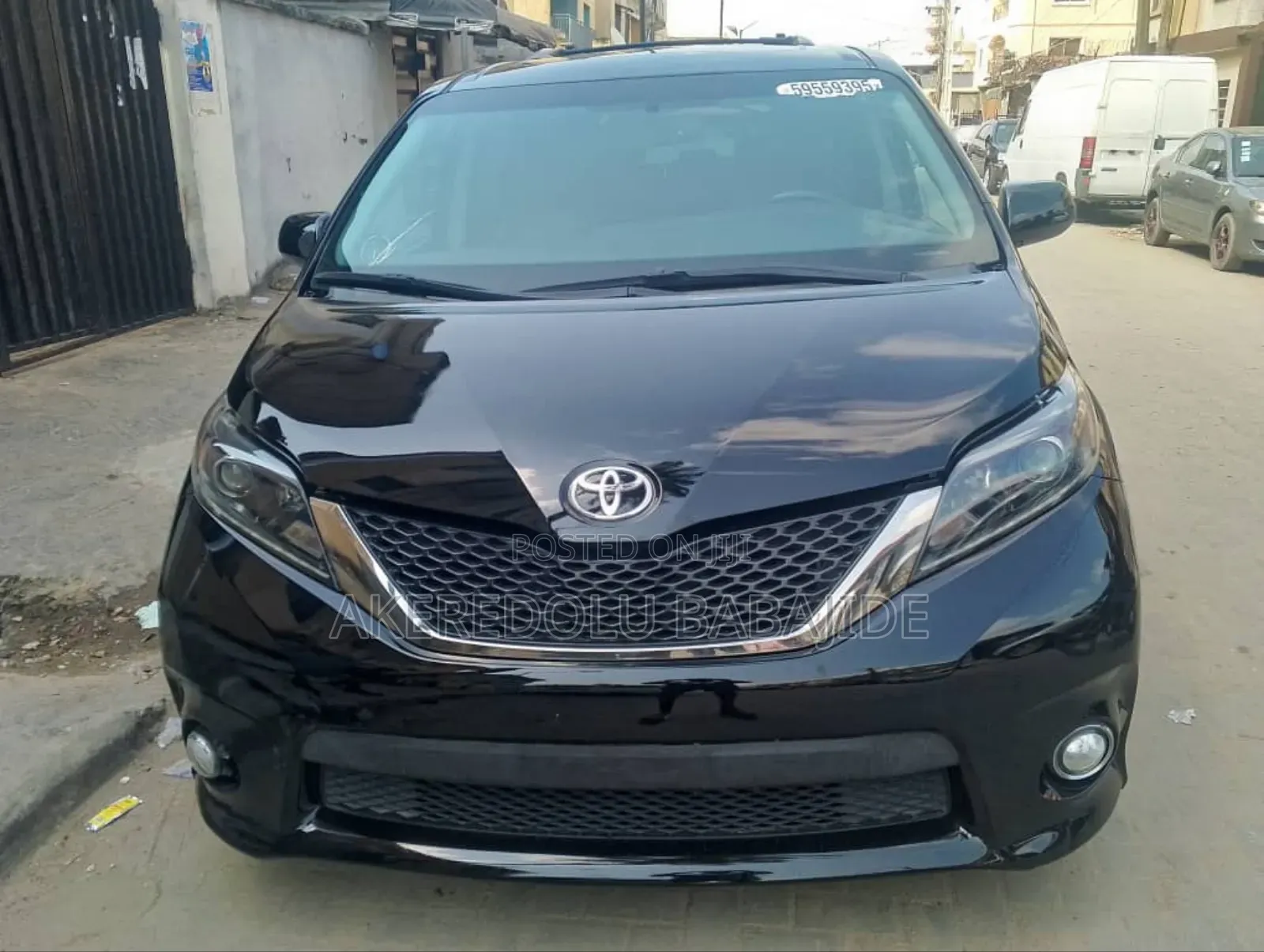 Toyota Sienna Limited 7 Passenger (3.5L 6cyl 6A) 2016 Black