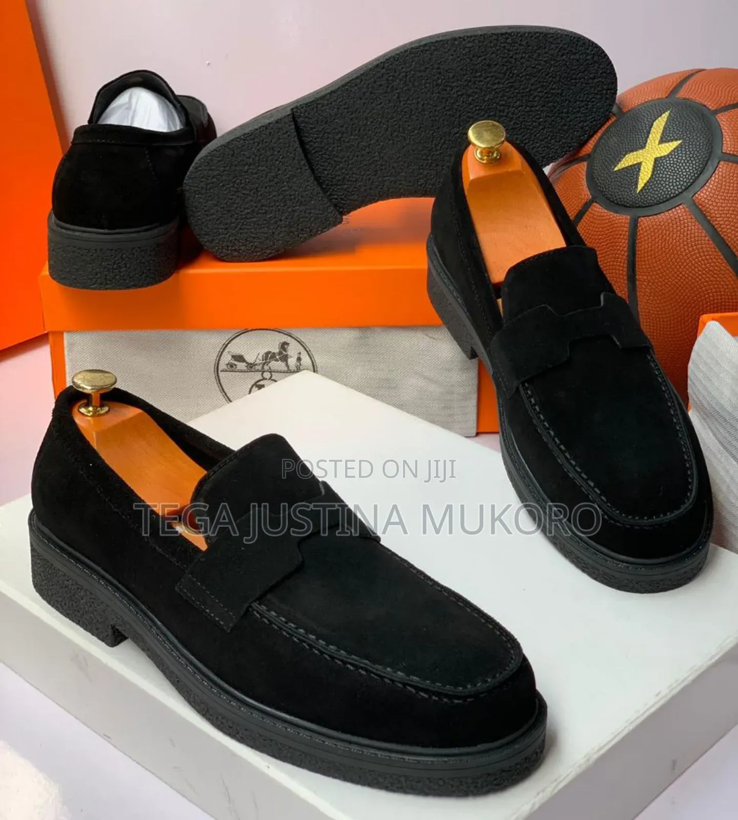 Latest Design Hermes Men's Suede Flat Shoes