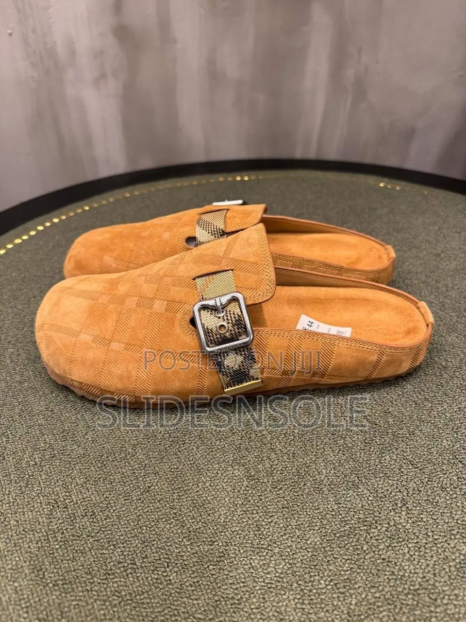 Heritage Check Buckle Mules