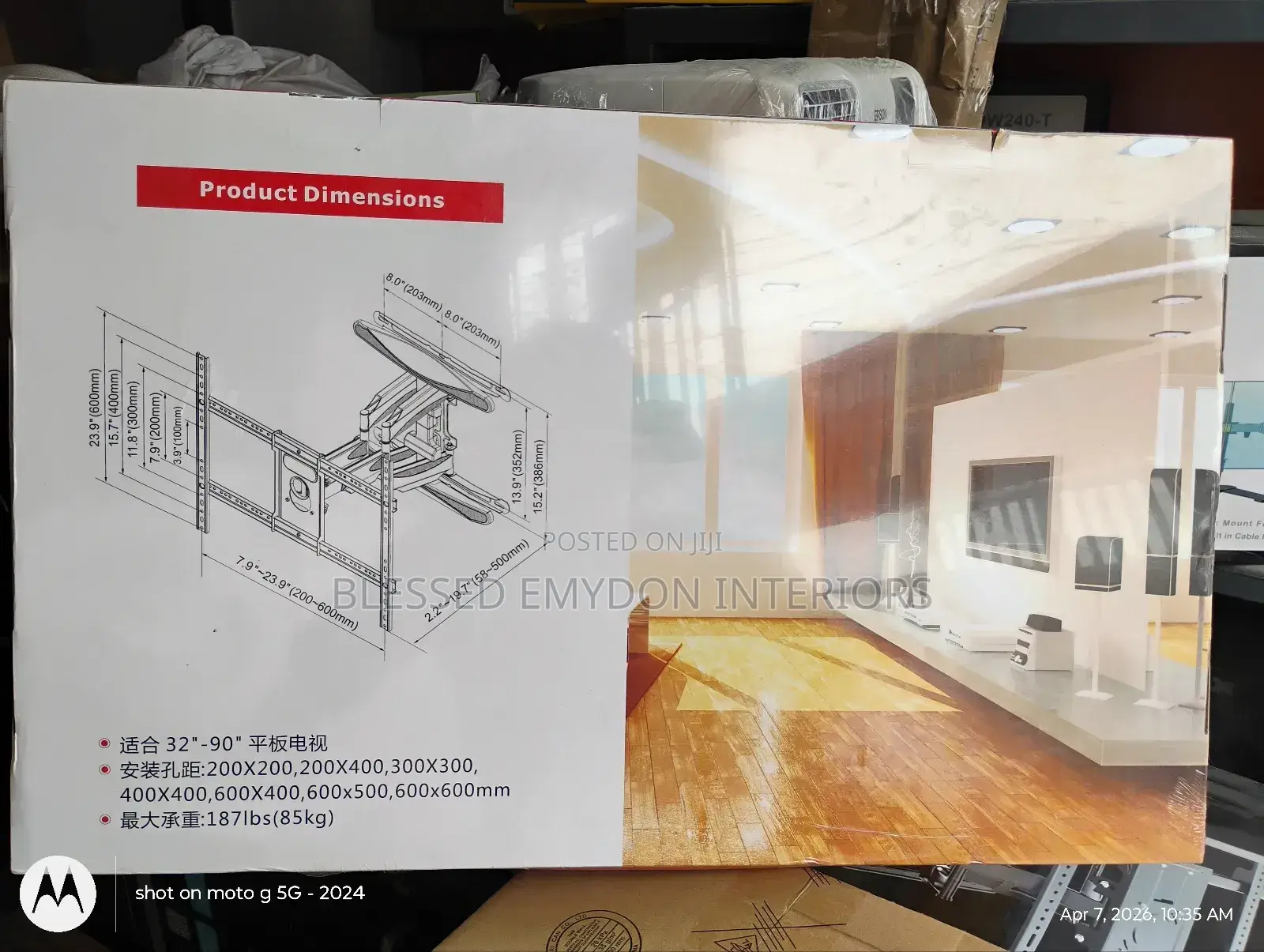 Full Motion Cantilever Tv Mount 55"90