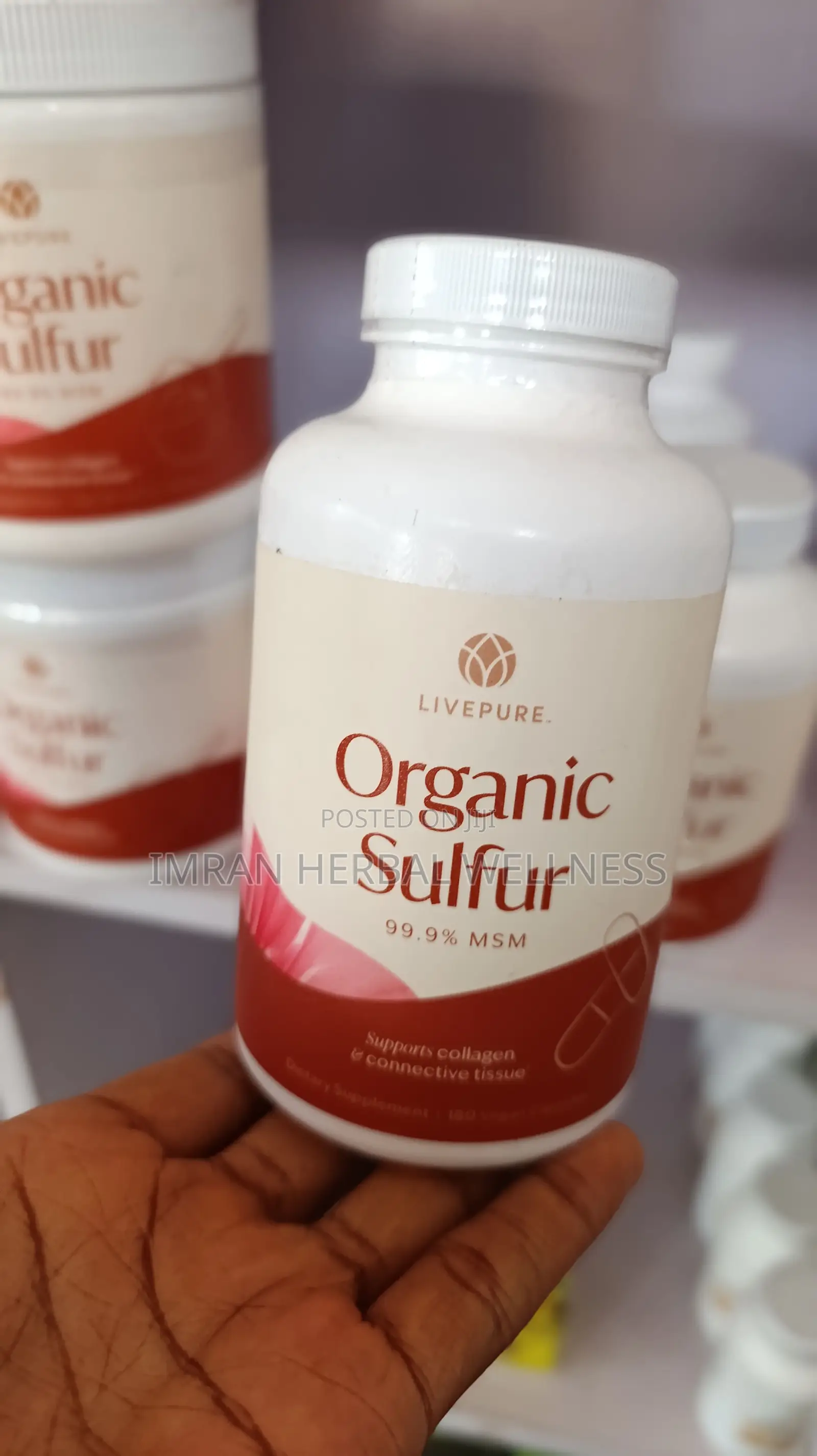 Livepure Organic Sulfur (Msm) – Cleanse, Joint Skin Support