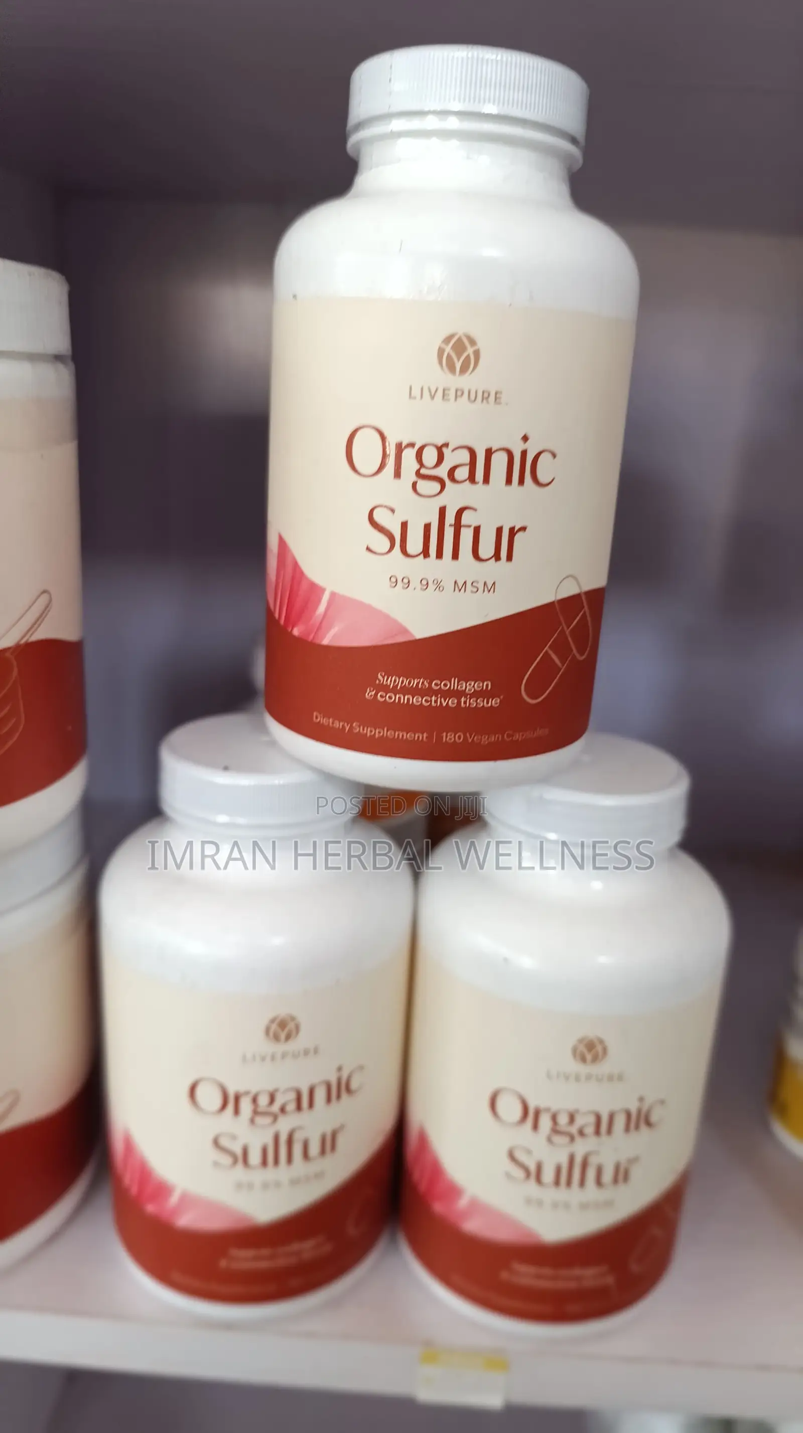 Livepure Organic Sulfur (Msm) – Cleanse, Joint Skin Support