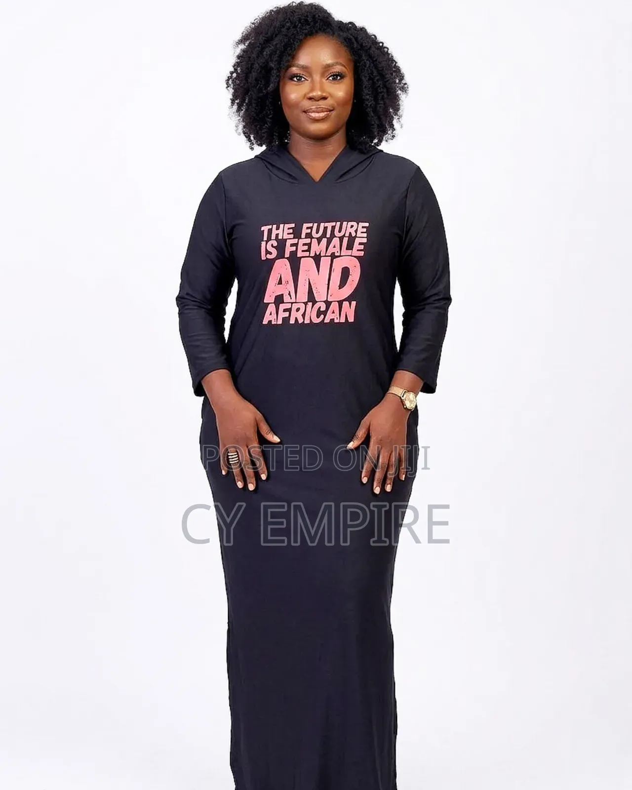 The Future Is Female and African Hooded Maxi