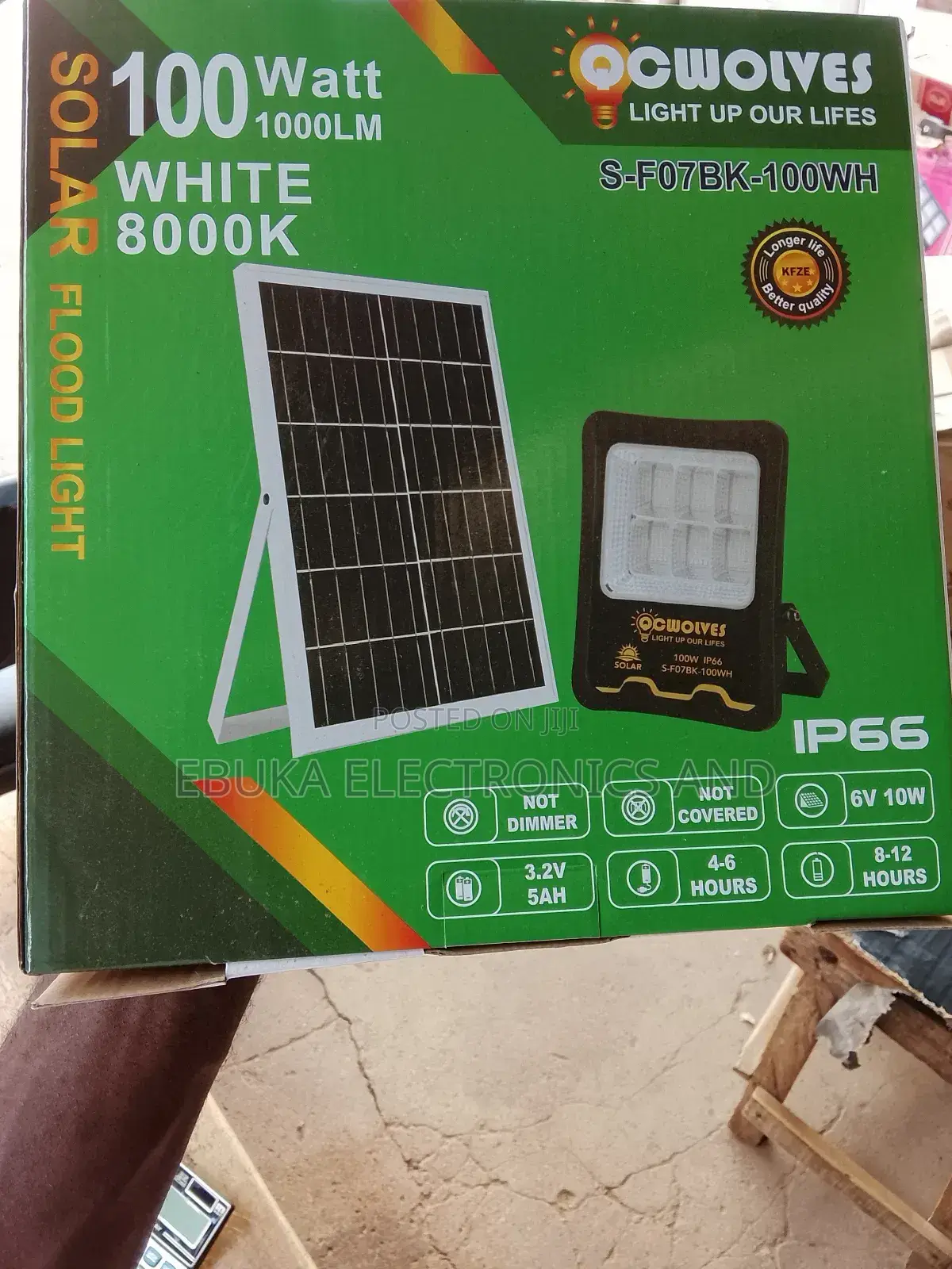 100 Watt Solar Floodlight Cwolves Is Available