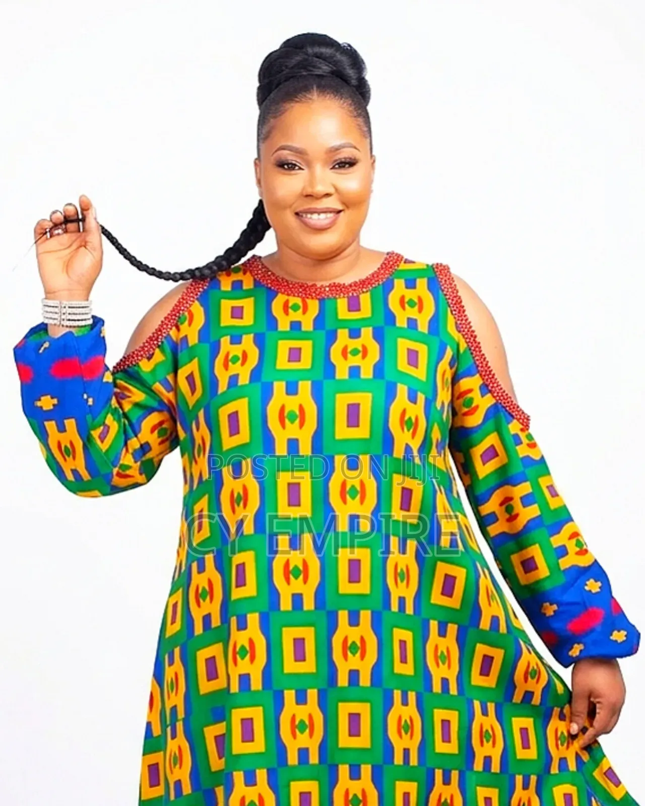 Ghana Kente Ankara Dress