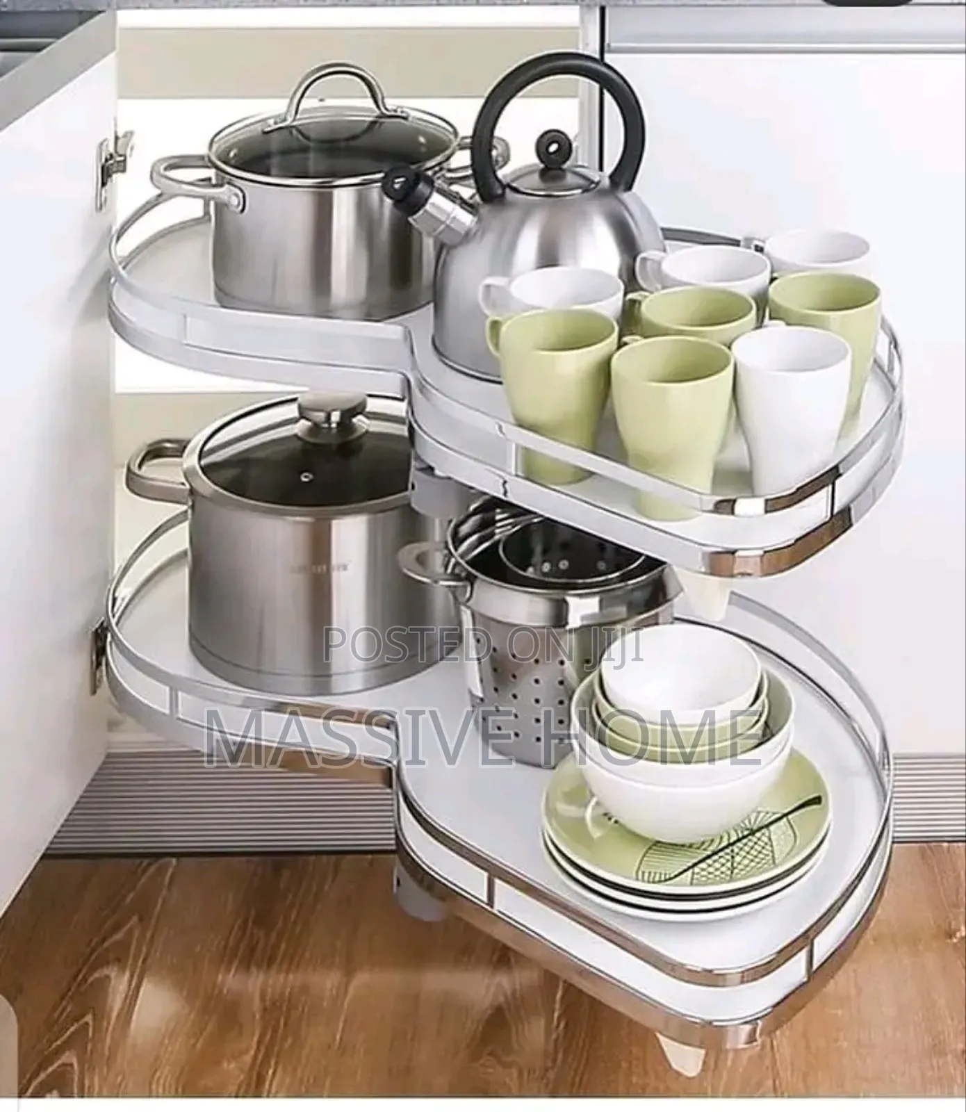 Pullout Pot Rack Magic Corner