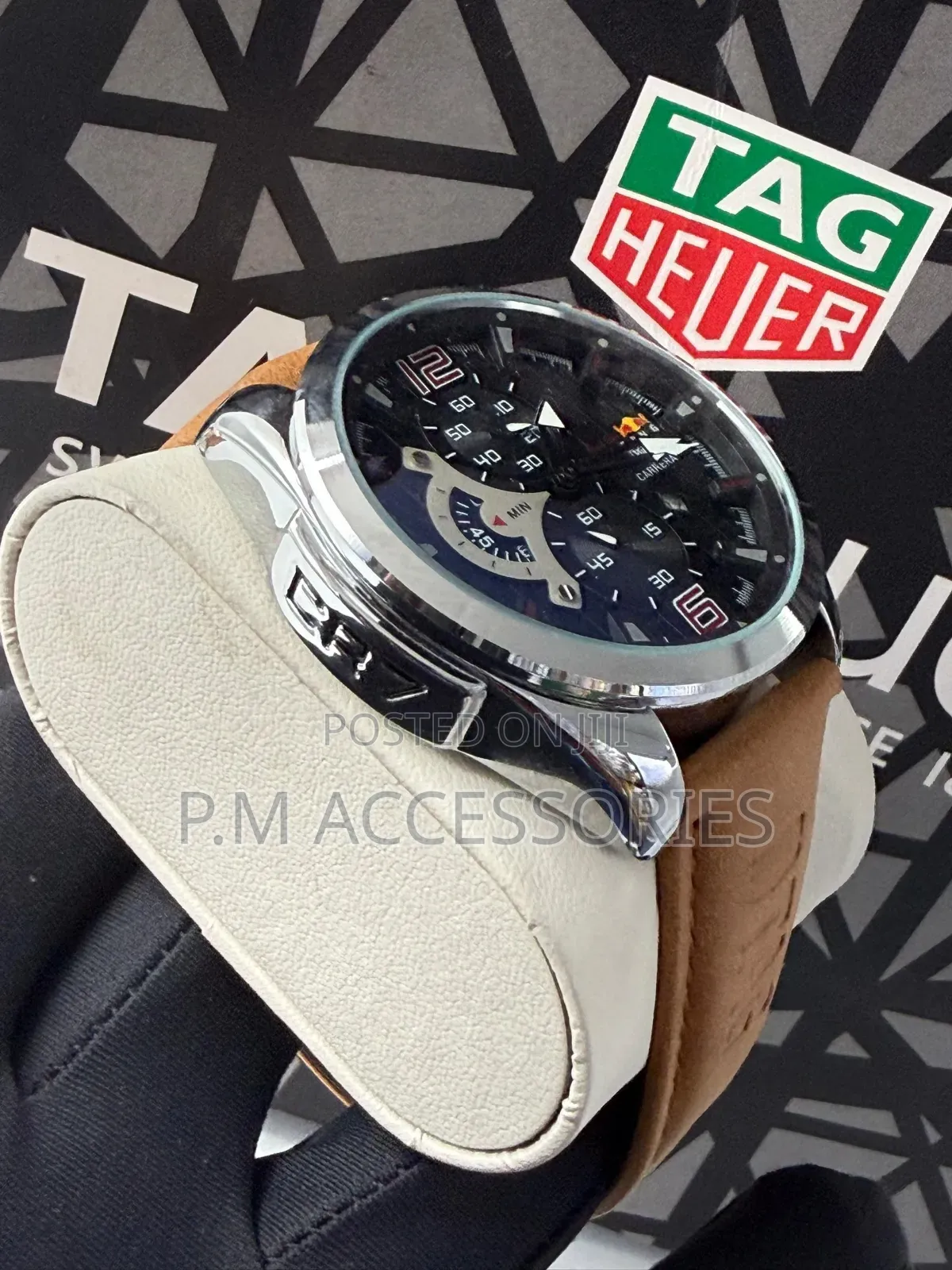 Tag Heure Carrera Leather Watch