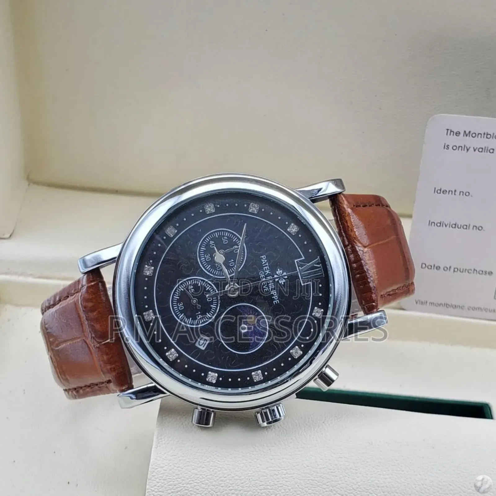 Patek Phillipe Geneve Leather Watch