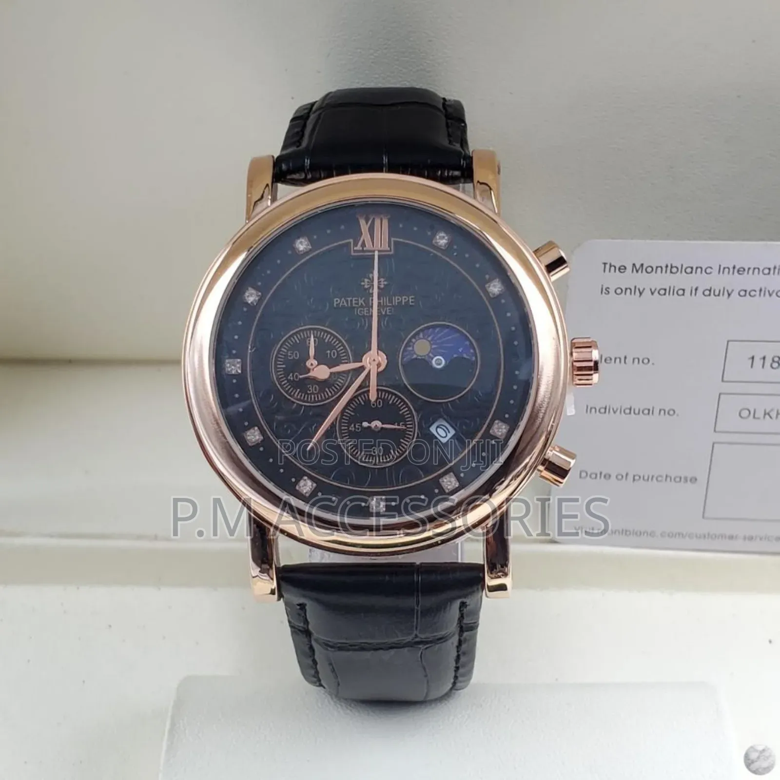 Patek Phillipe Geneve Leather Watch