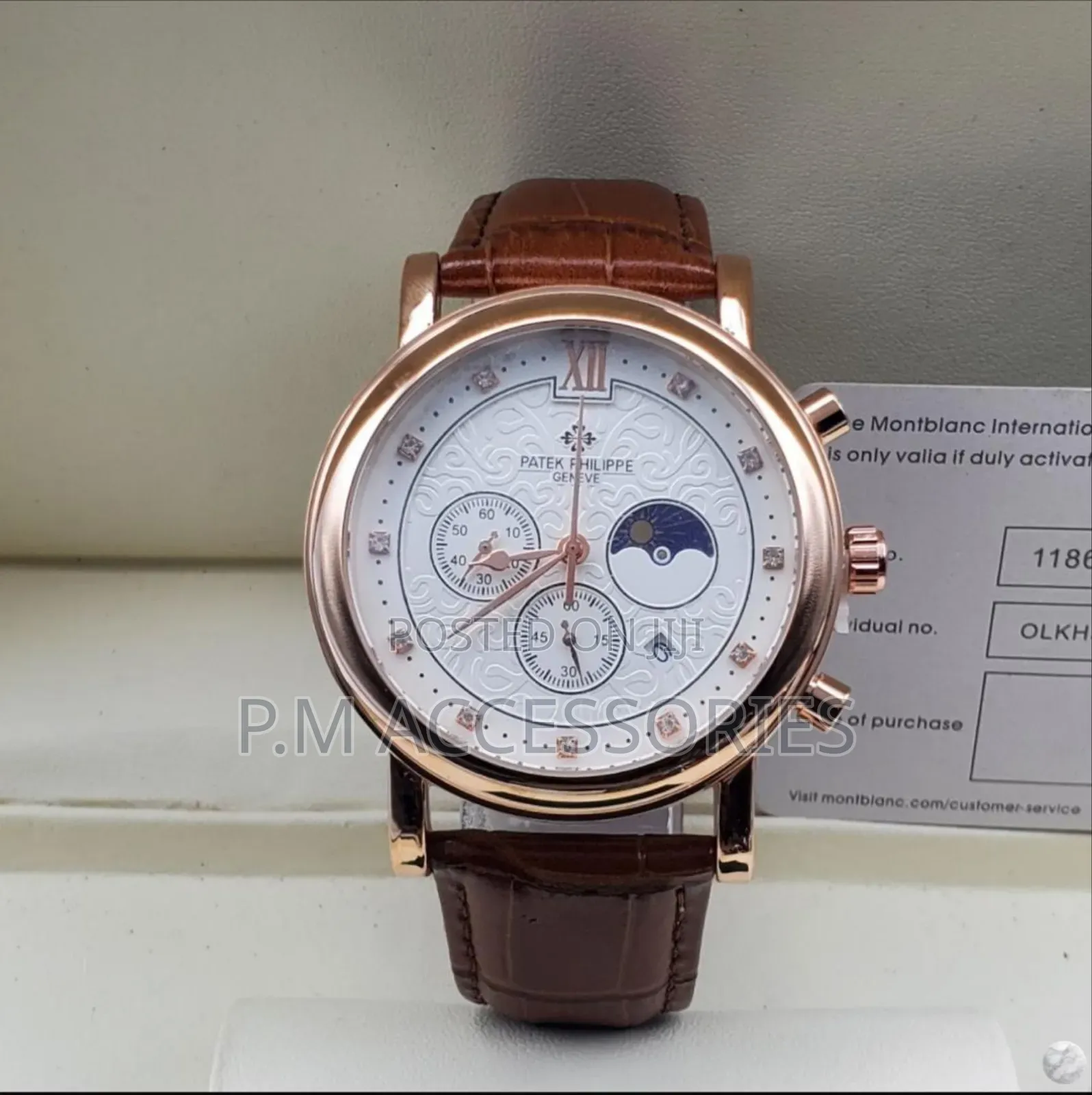 Patek Phillipe Geneve Leather Watch