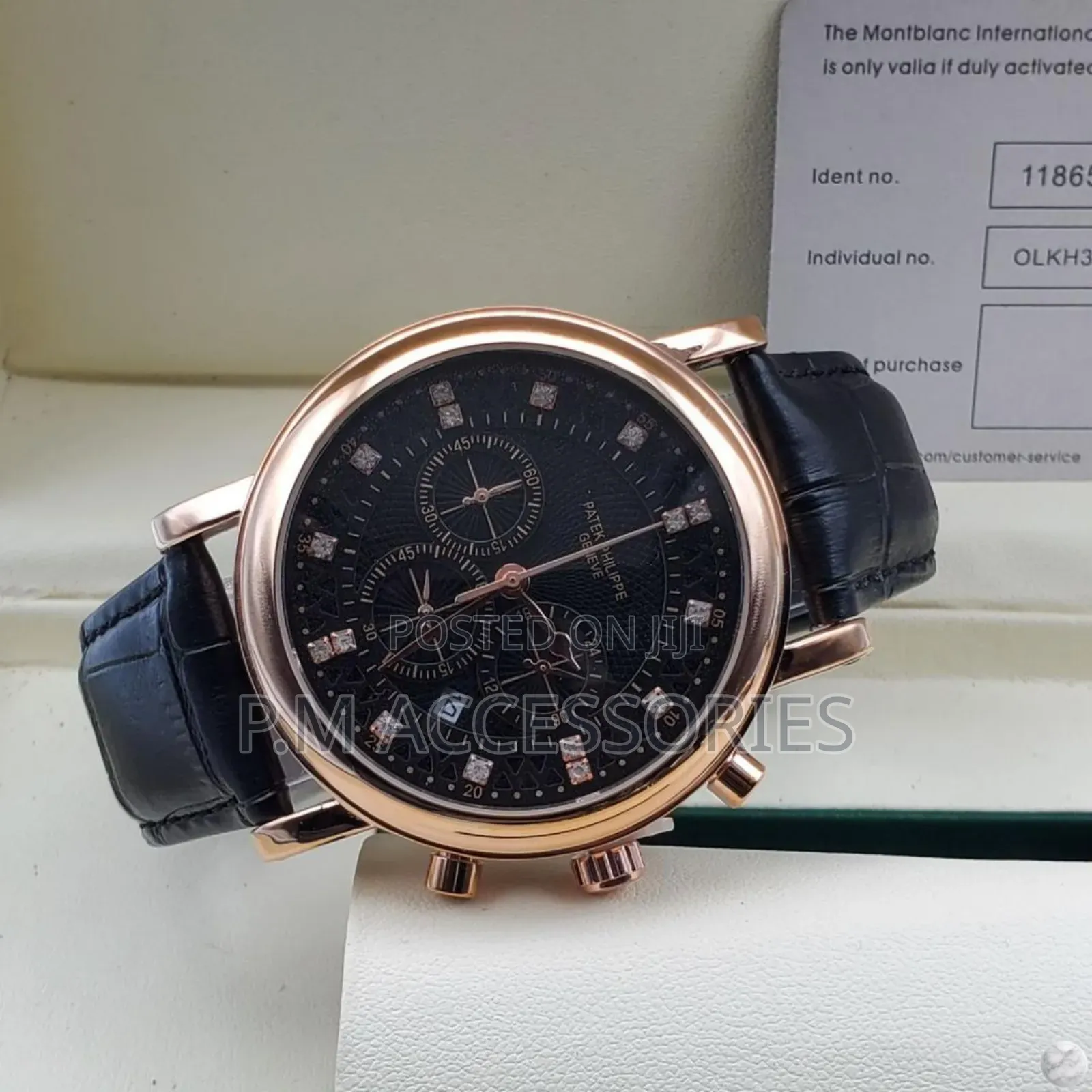 Patek Phillipe Geneve Leather Watch