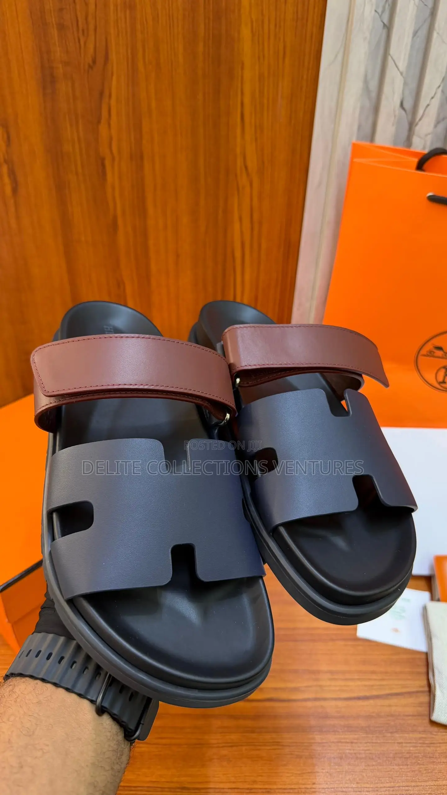 Original Bleu and Ss25 Hermeś Chypre Sandal