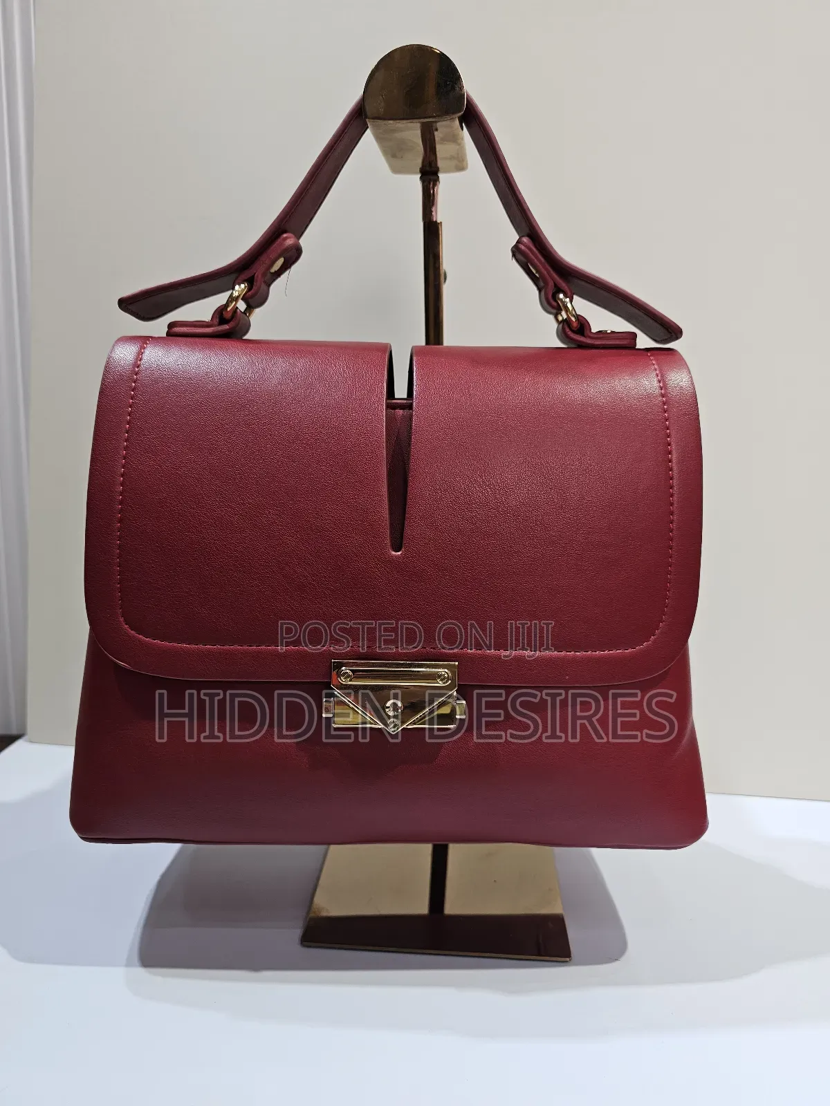 Madam Slit Top Handle Bag- Red