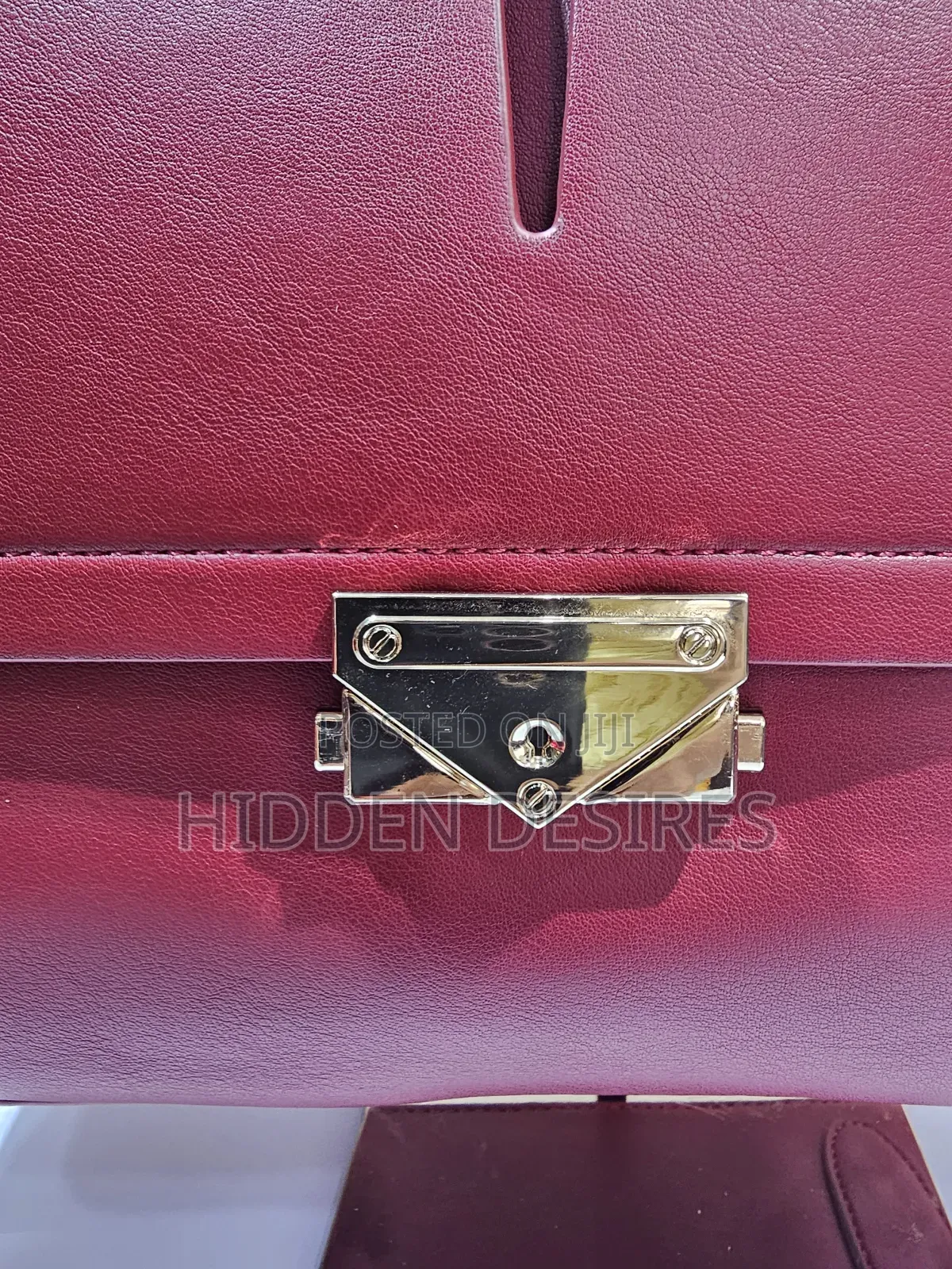 Madam Slit Top Handle Bag- Red