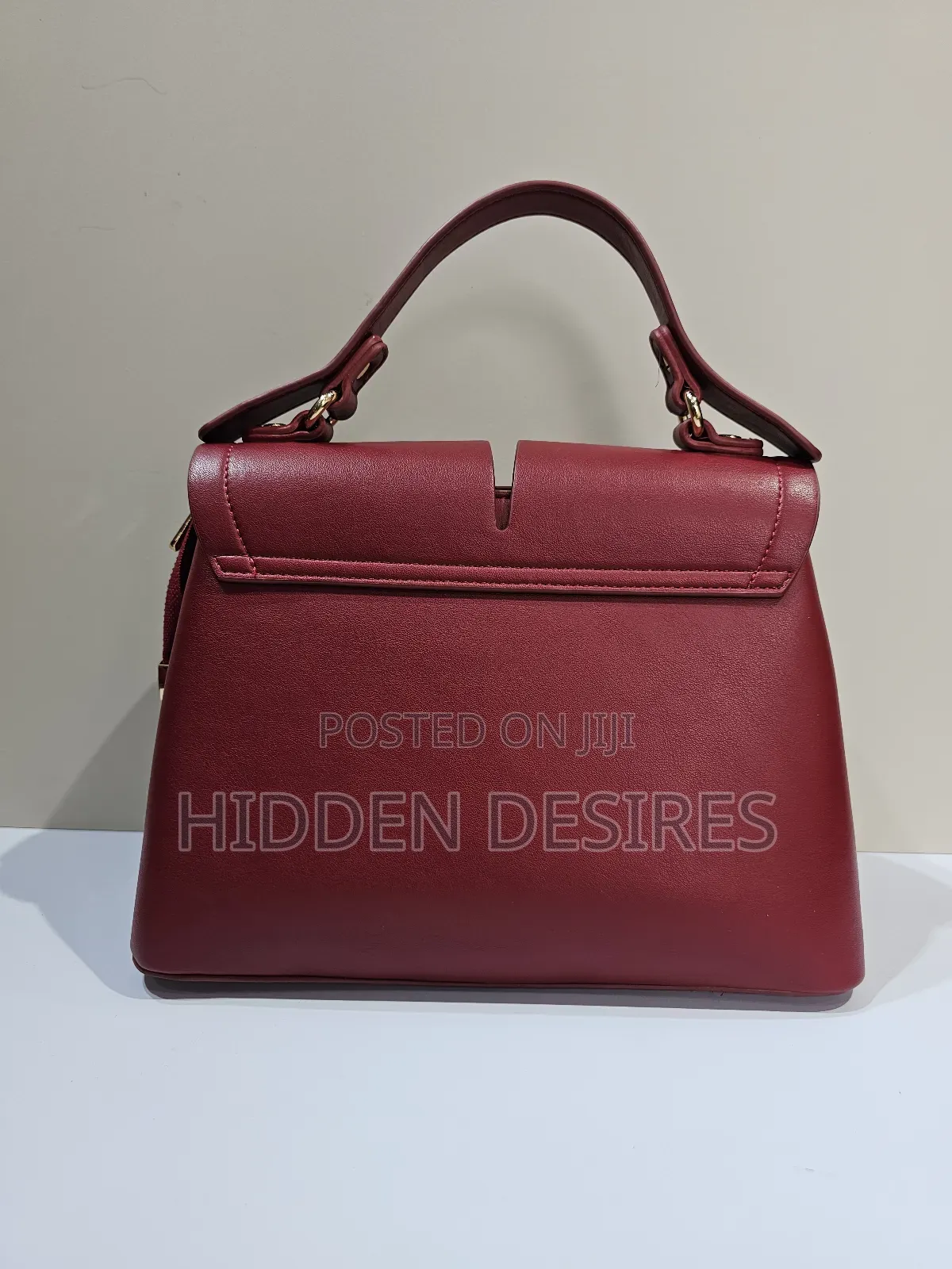 Madam Slit Top Handle Bag- Red