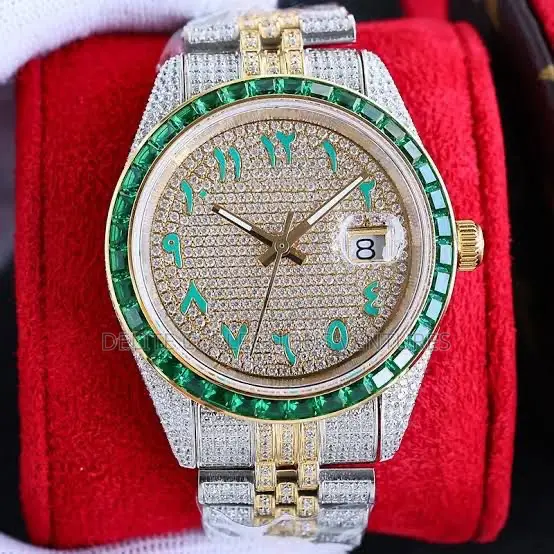 *Moissanite Diamond Fully Iced Out Automatic Men Watch