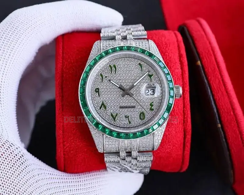 *Moissanite Diamond Fully Iced Out Automatic Men Watch