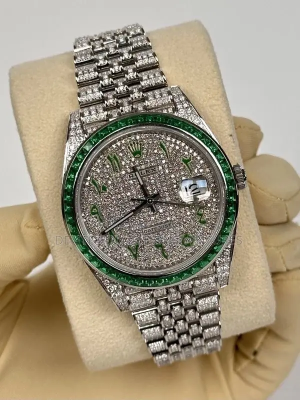 *Moissanite Diamond Fully Iced Out Automatic Men Watch