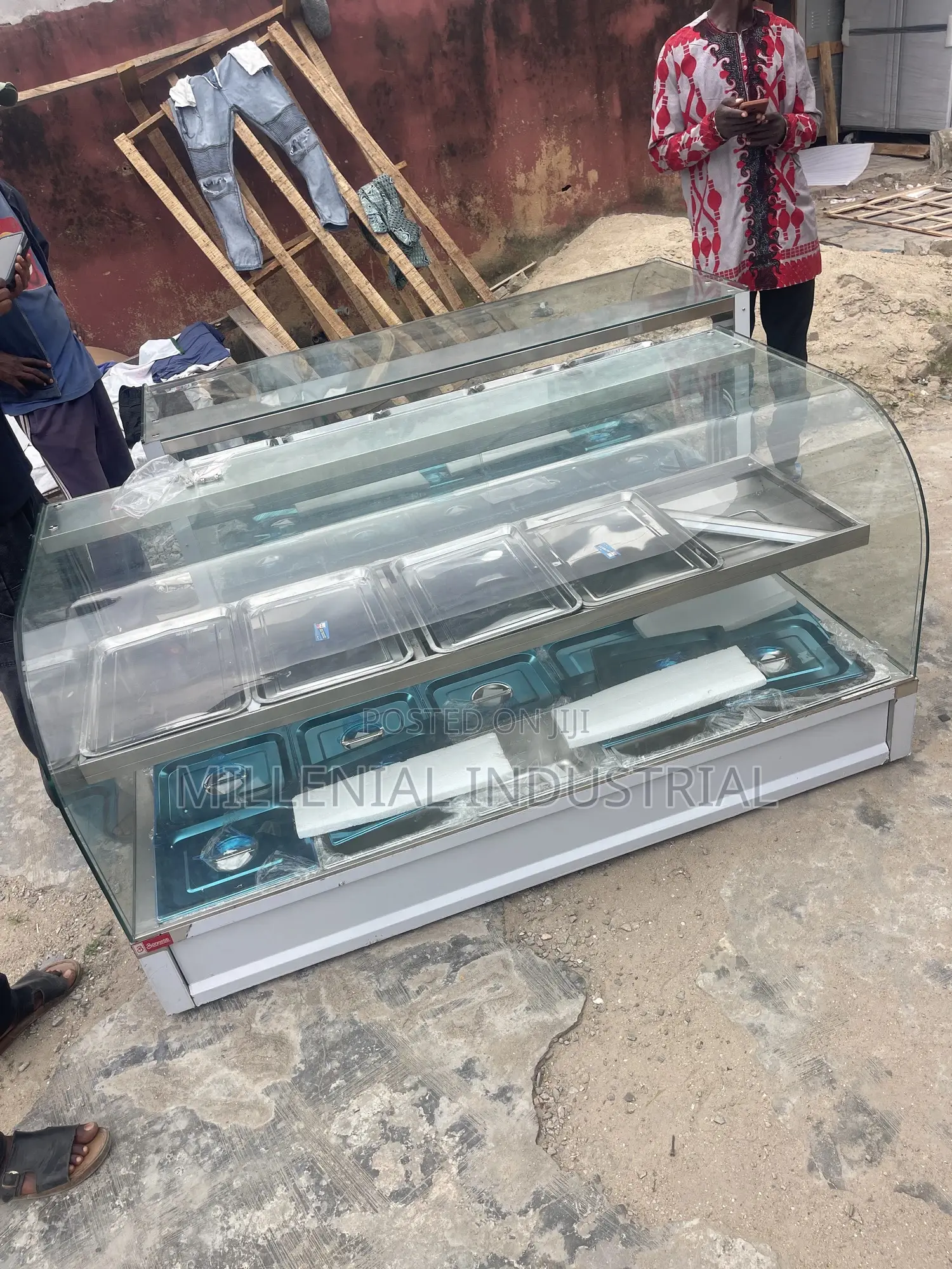 15 Plates Curved Glass Food Warmer