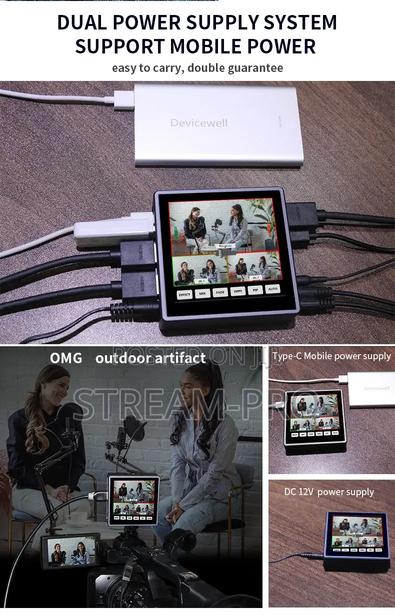 Devicewell Hds8102 2-Ch 1080p Mini Video Switcher