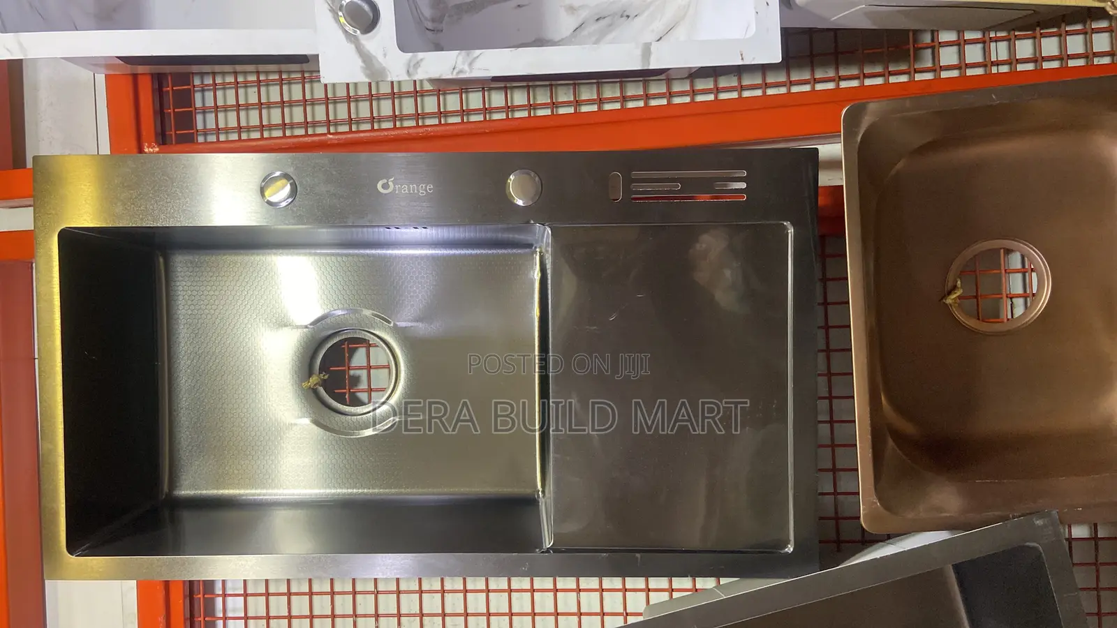 Double Bowl Sink With Tray and Full Accessories