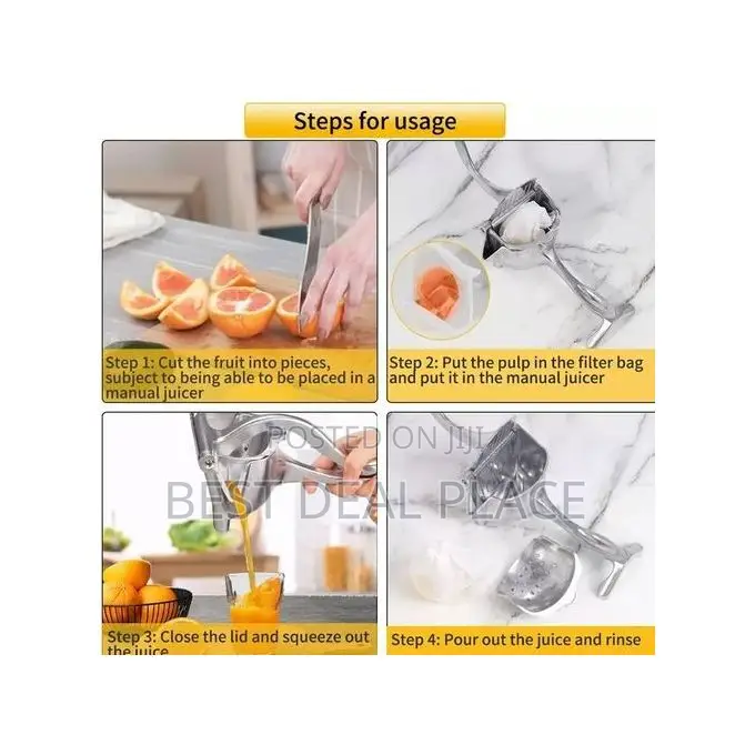 Heavy Duty Single Press Stainless Steel Manual Juicer